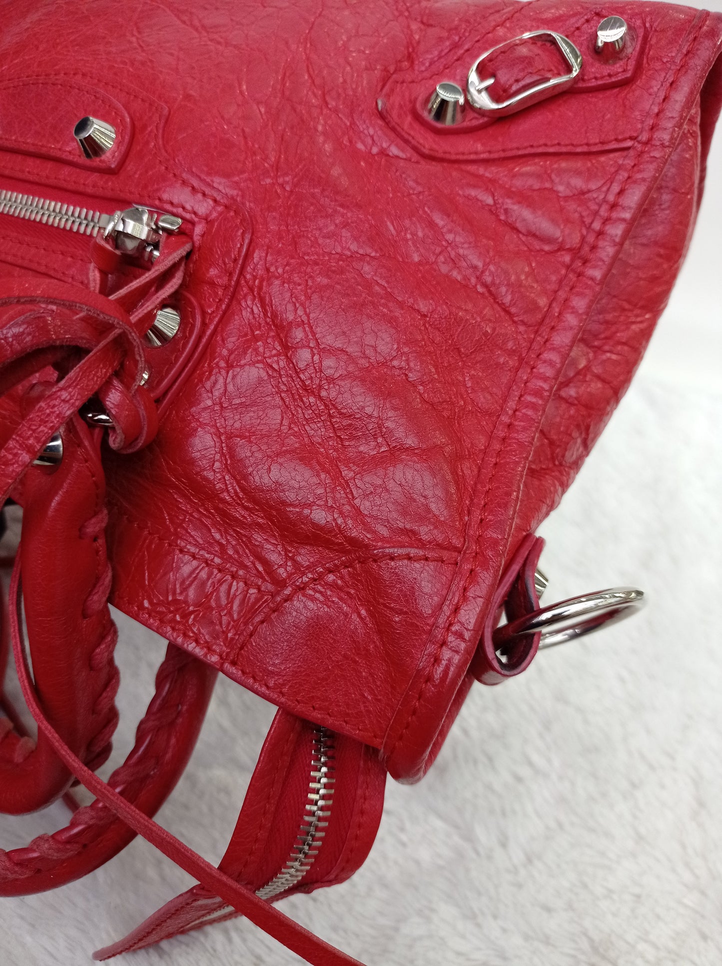 Balenciaga Small City Classic Red SHW