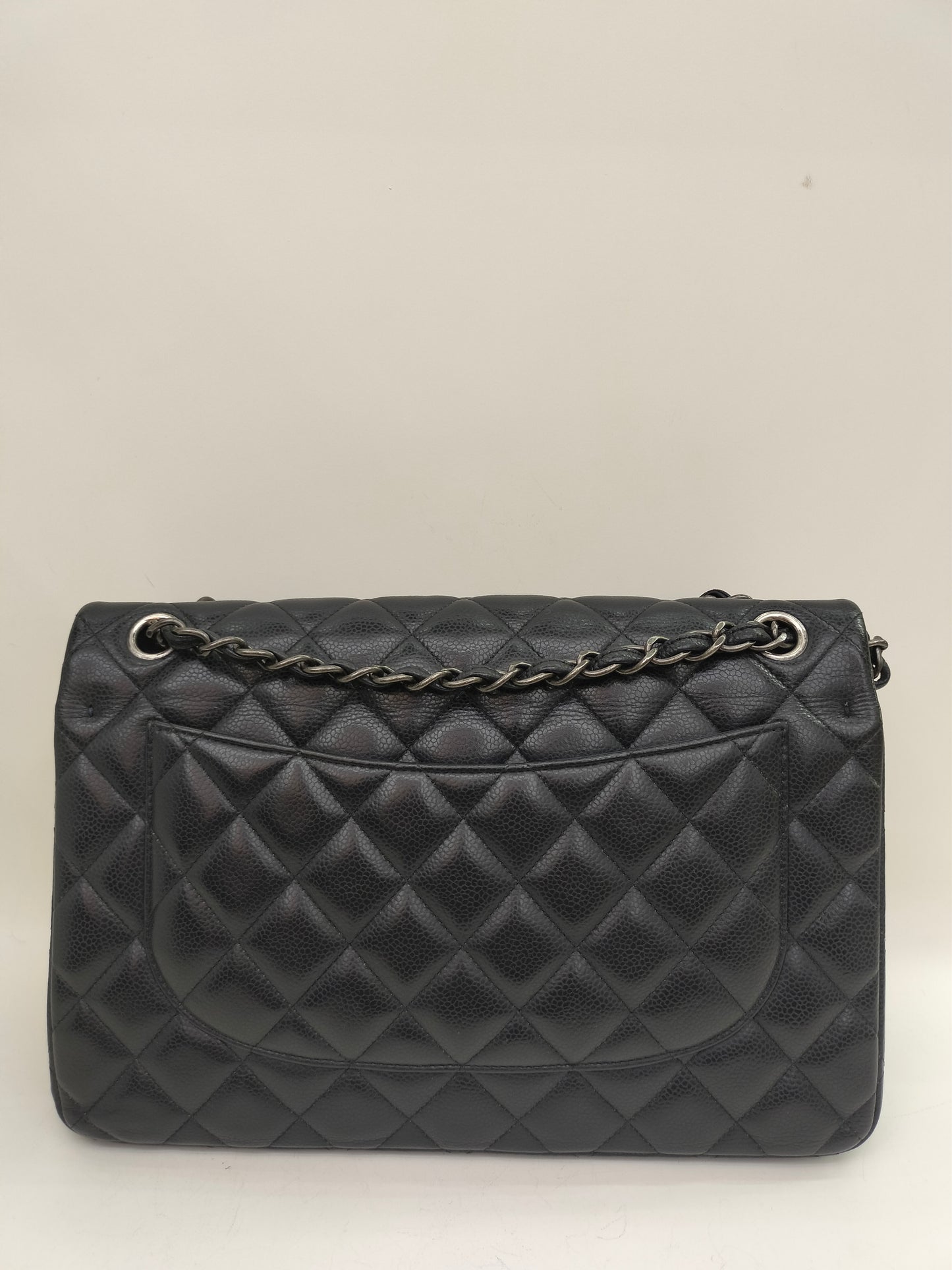Chanel Jumbo Caviar Black RHW DF #21