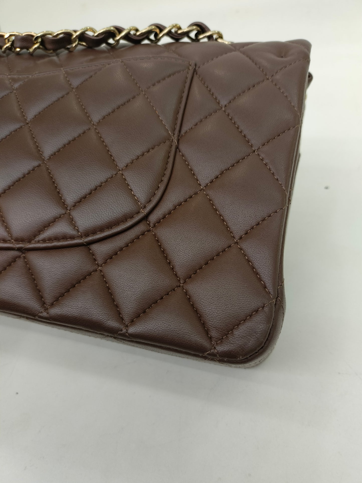 Chanel Medium Lamb Brown GHW DF (CHIP) 2023