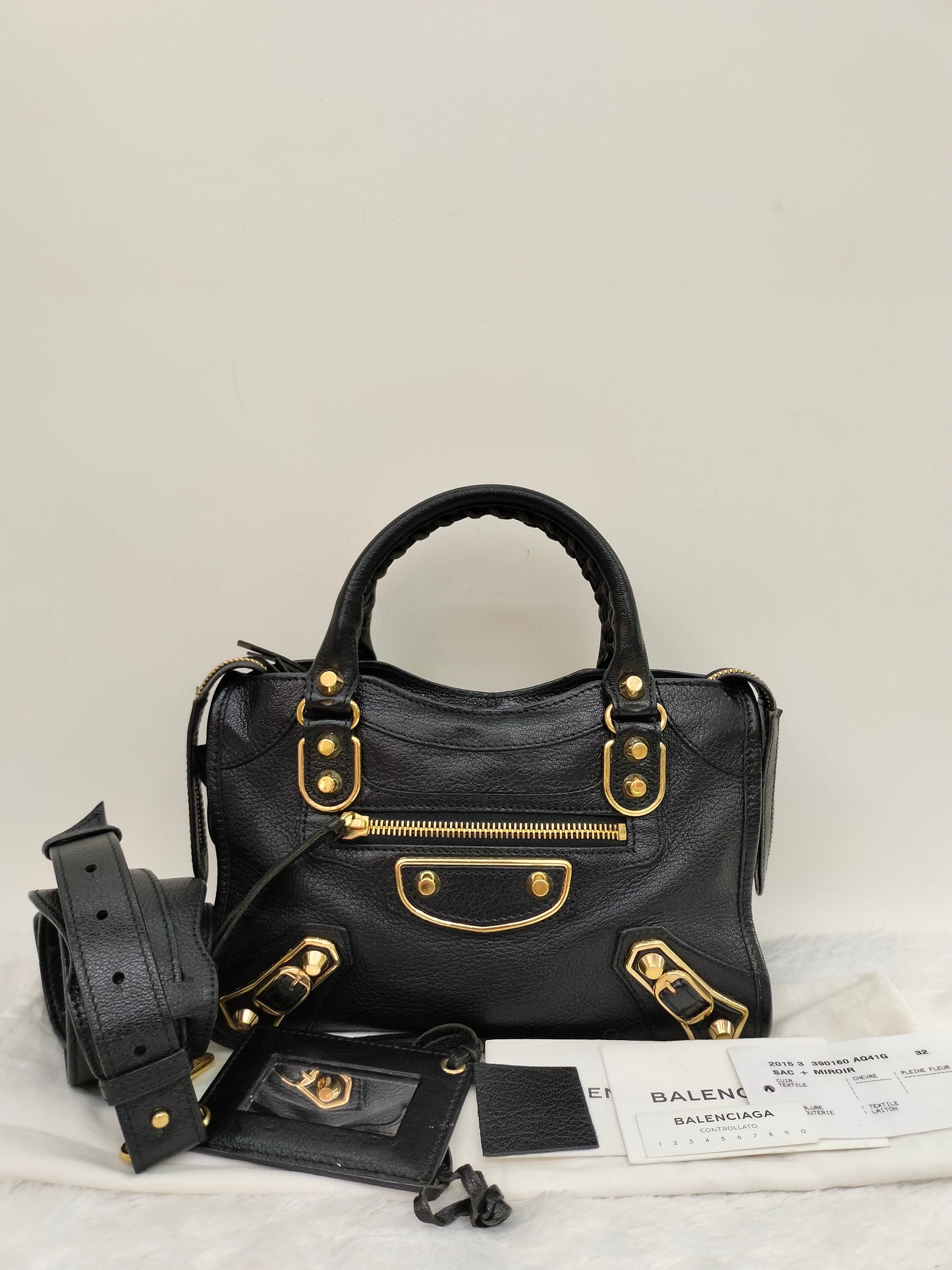 Balenciaga Mini City Edge Black GHW 2015