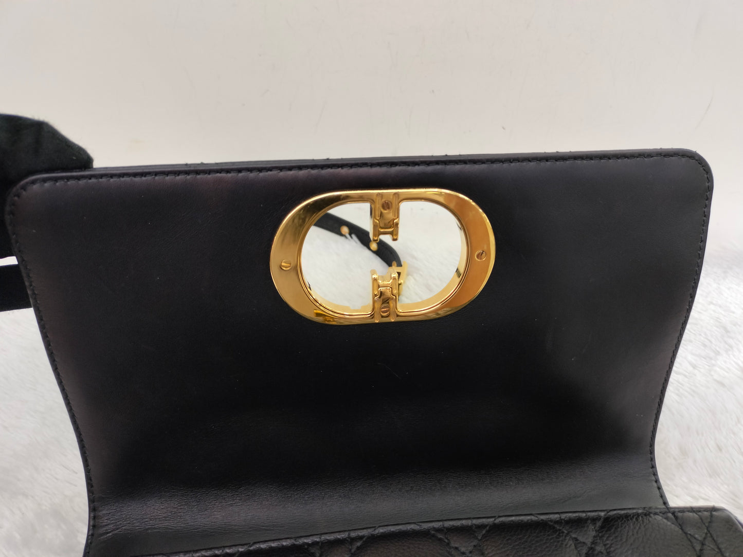 Dior Caro Medium Grained Black GHW 2022