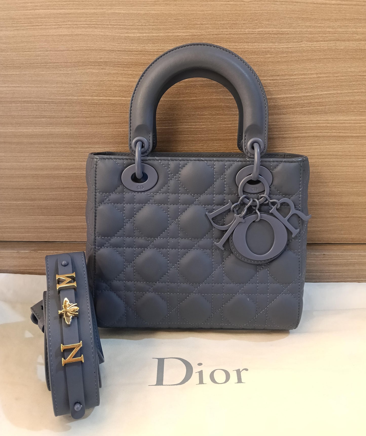 Lady Dior Small Lamb UltraMatte Deep Ocean Blue 2020