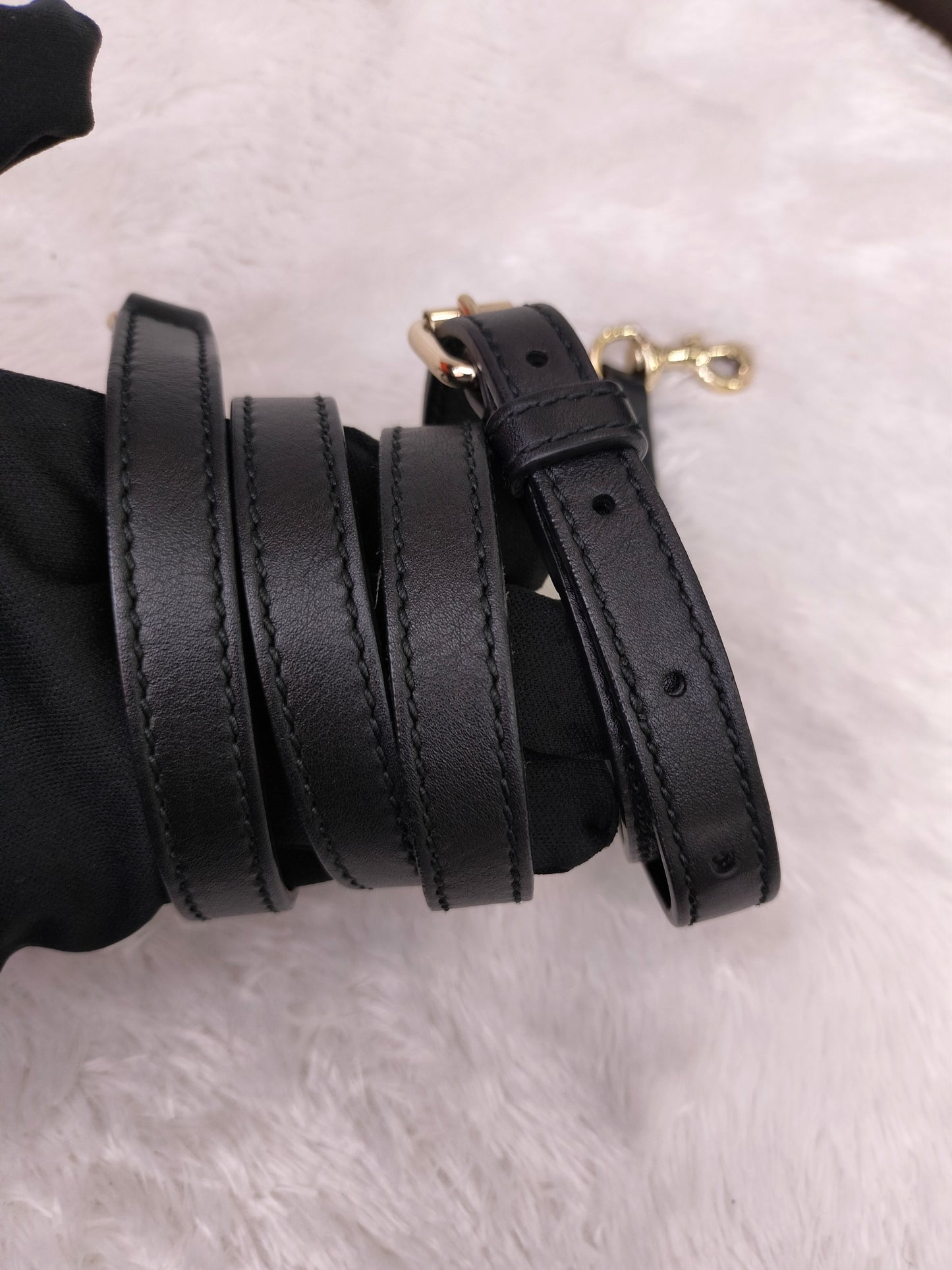 Gucci Micro Guccissima Dome Black GHW