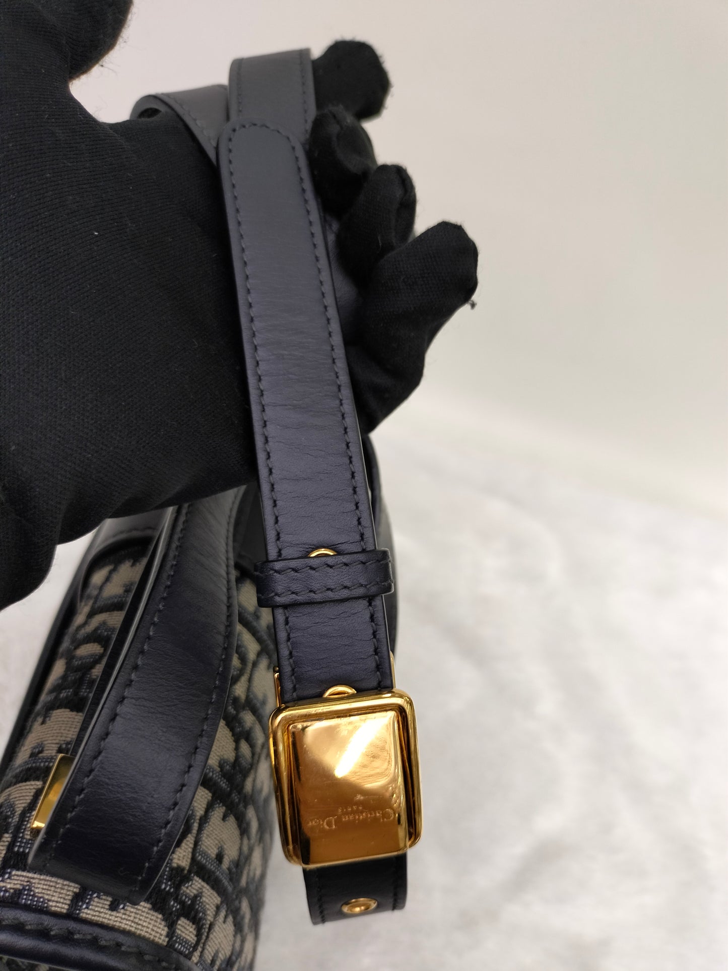 Dior Montaigne 30 Medium Oblique Navy GHW 2019