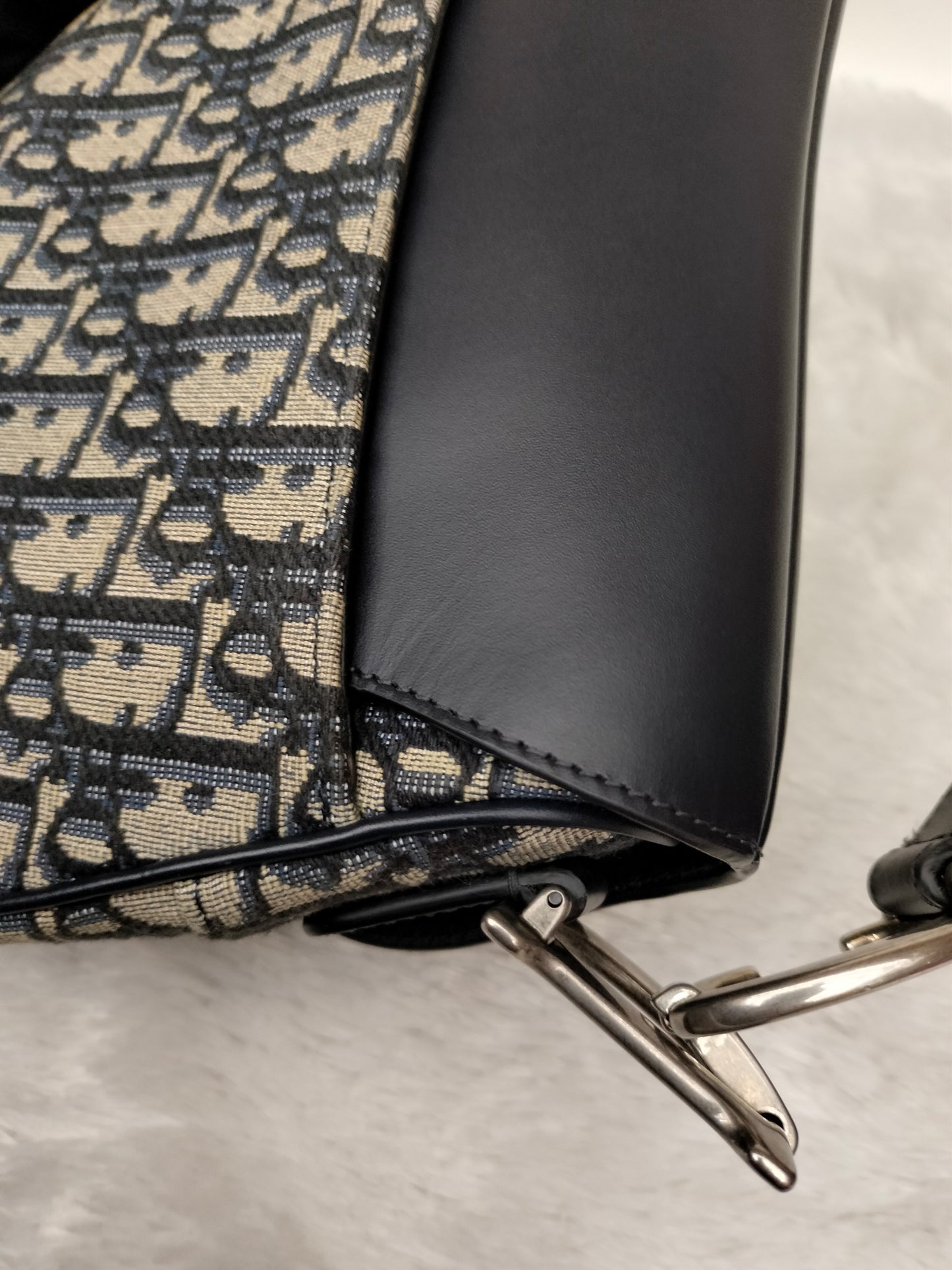 Dior Saddle Medium Jacquard Oblique Black SHW 2024