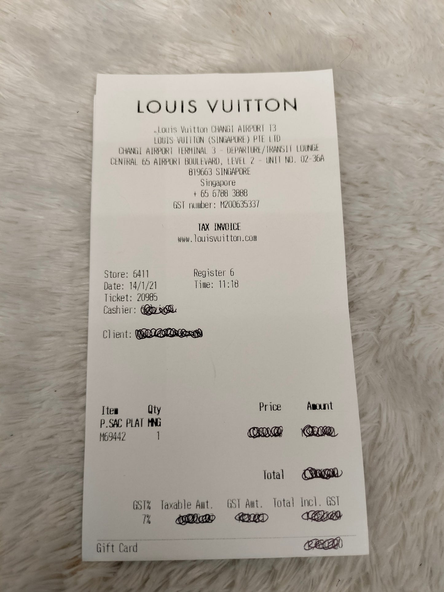 LV Petit Sac Plat Monogram 2021 (CHIP)