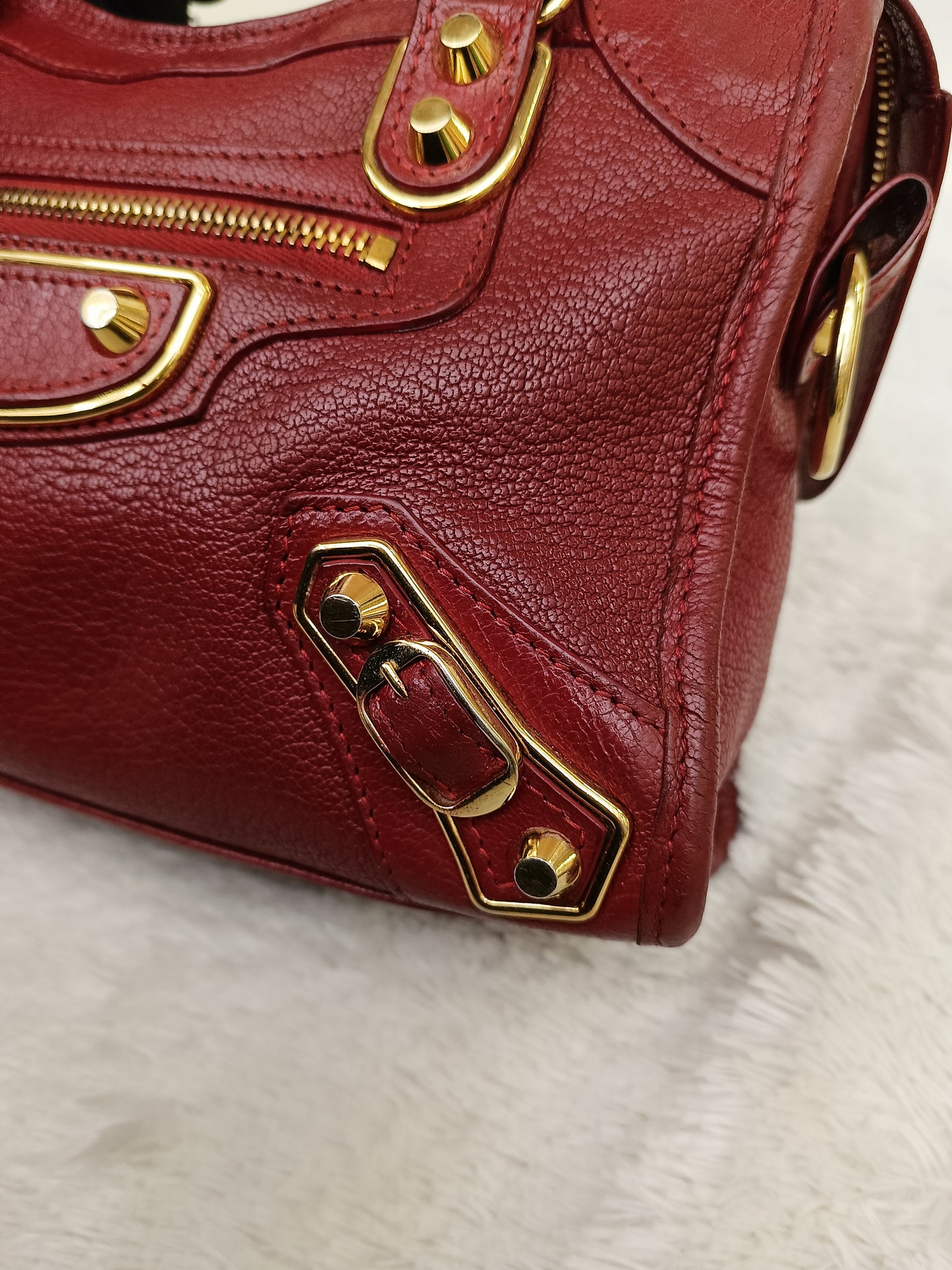 Balenciaga Mini City Edge Red GHW 2021