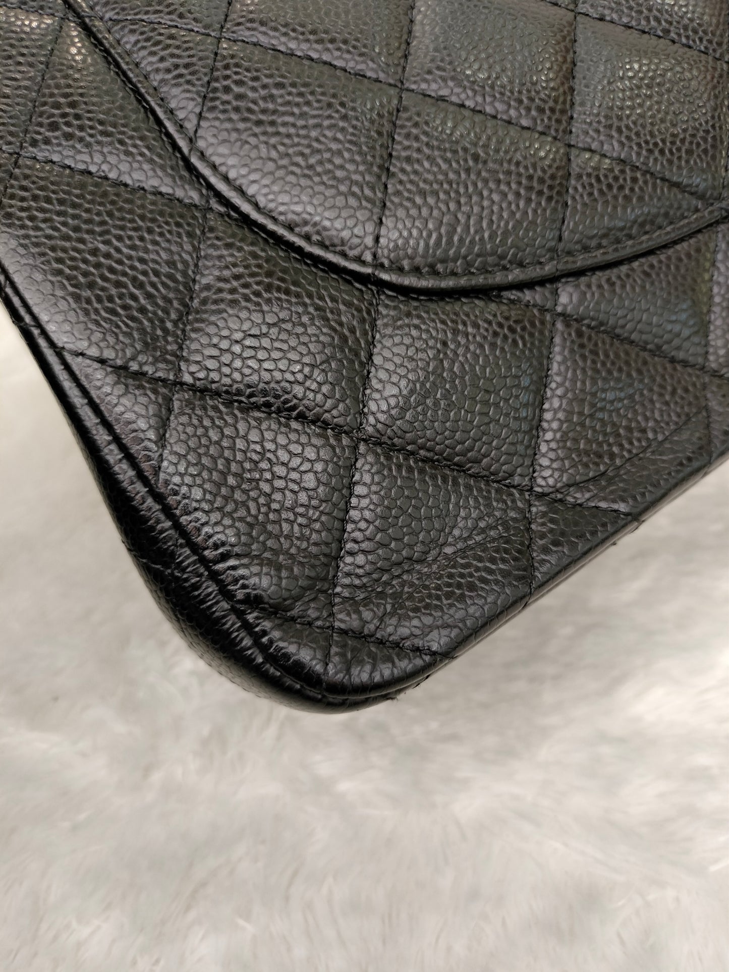 Chanel Jumbo Caviar Black GHW DF #18