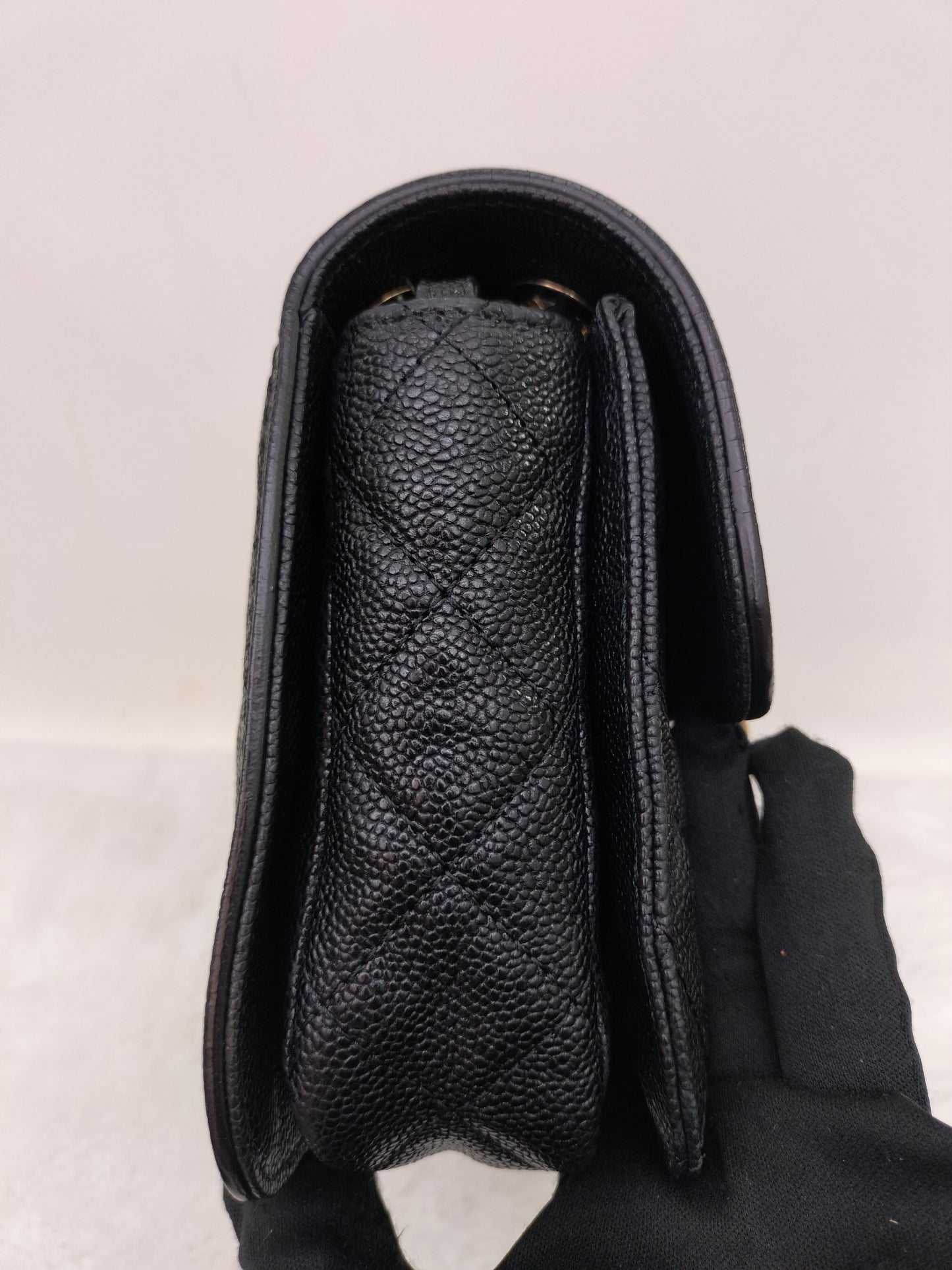 Chanel Mademoiselle Medium Lock Flap Caviar Black GHW #16