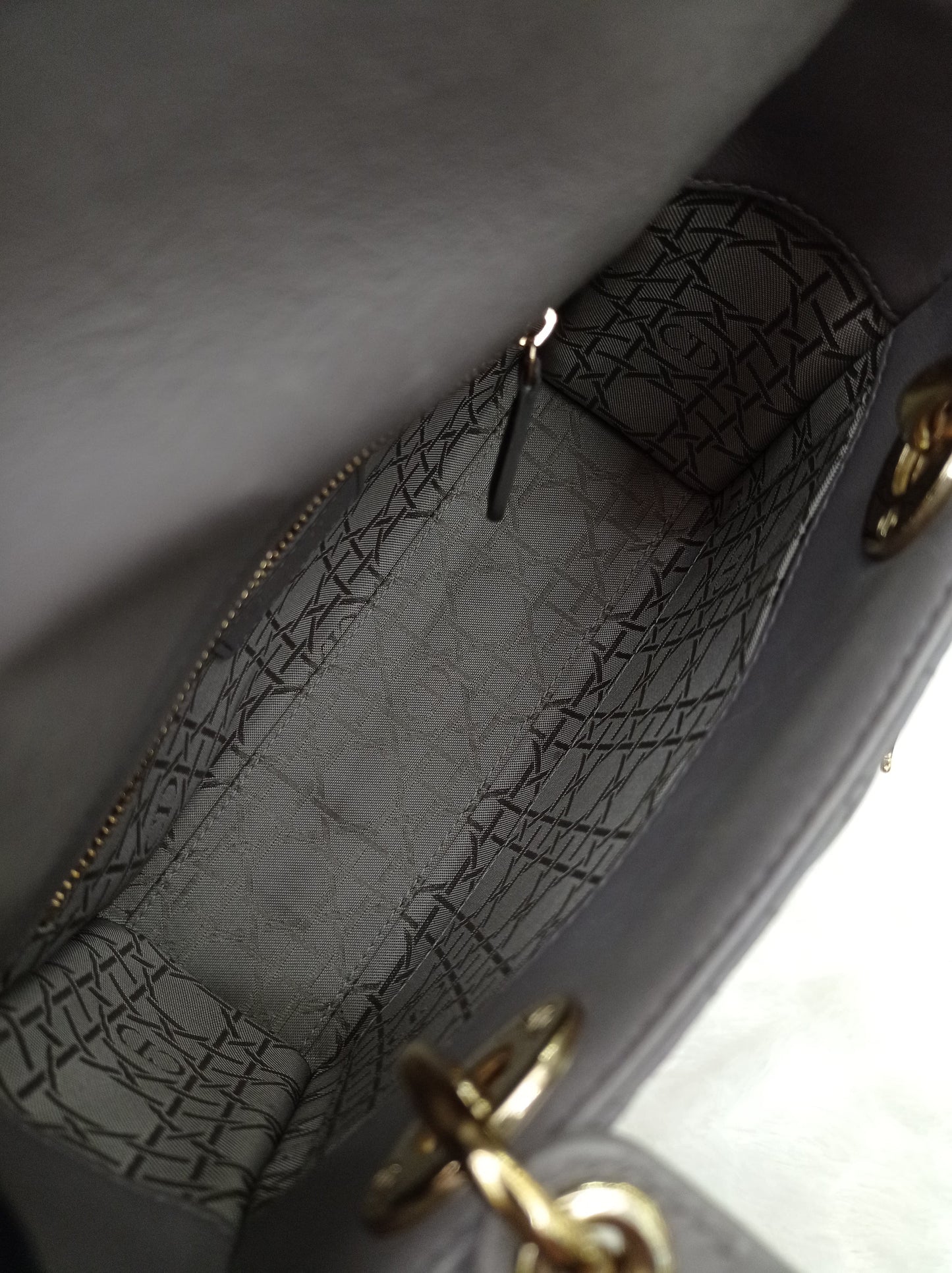 Lady Dior Small Lamb Grey GHW 2018