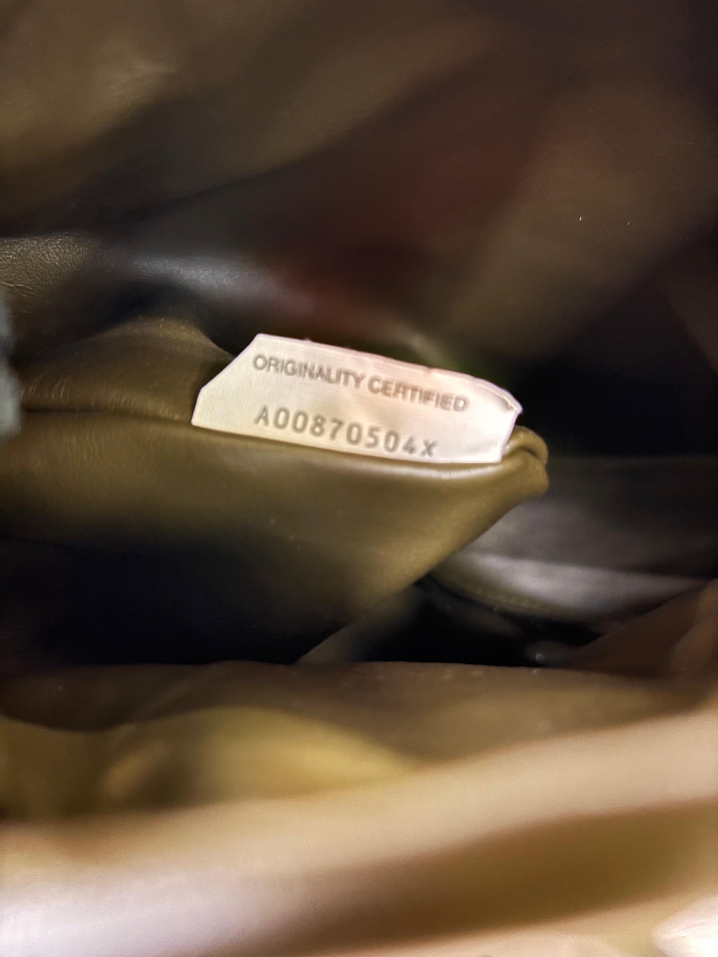 Bottega Veneta Hop Mini Khaki GHW