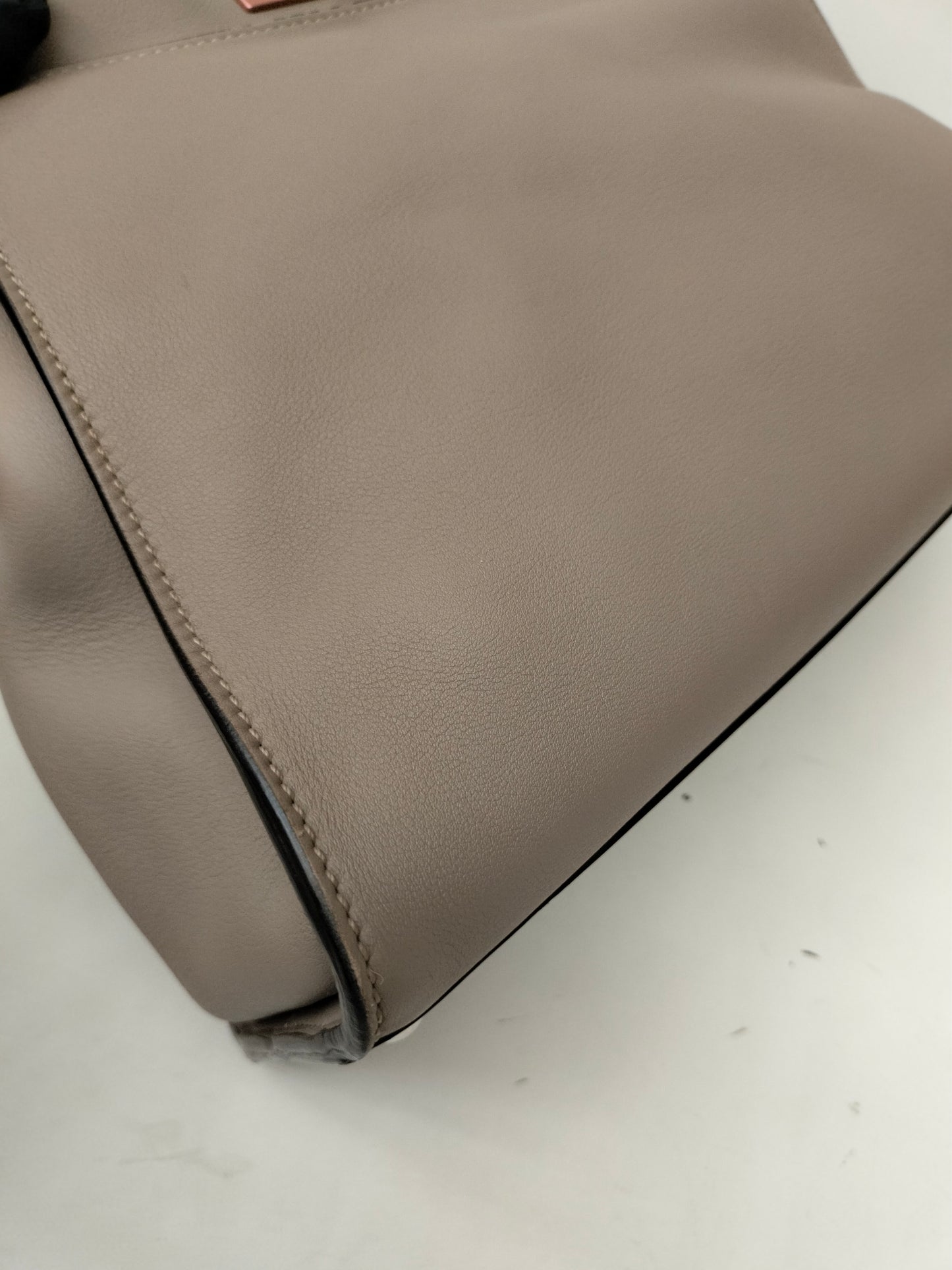 Fendi Peekaboo Medium Etoupe Handle Python SHW
