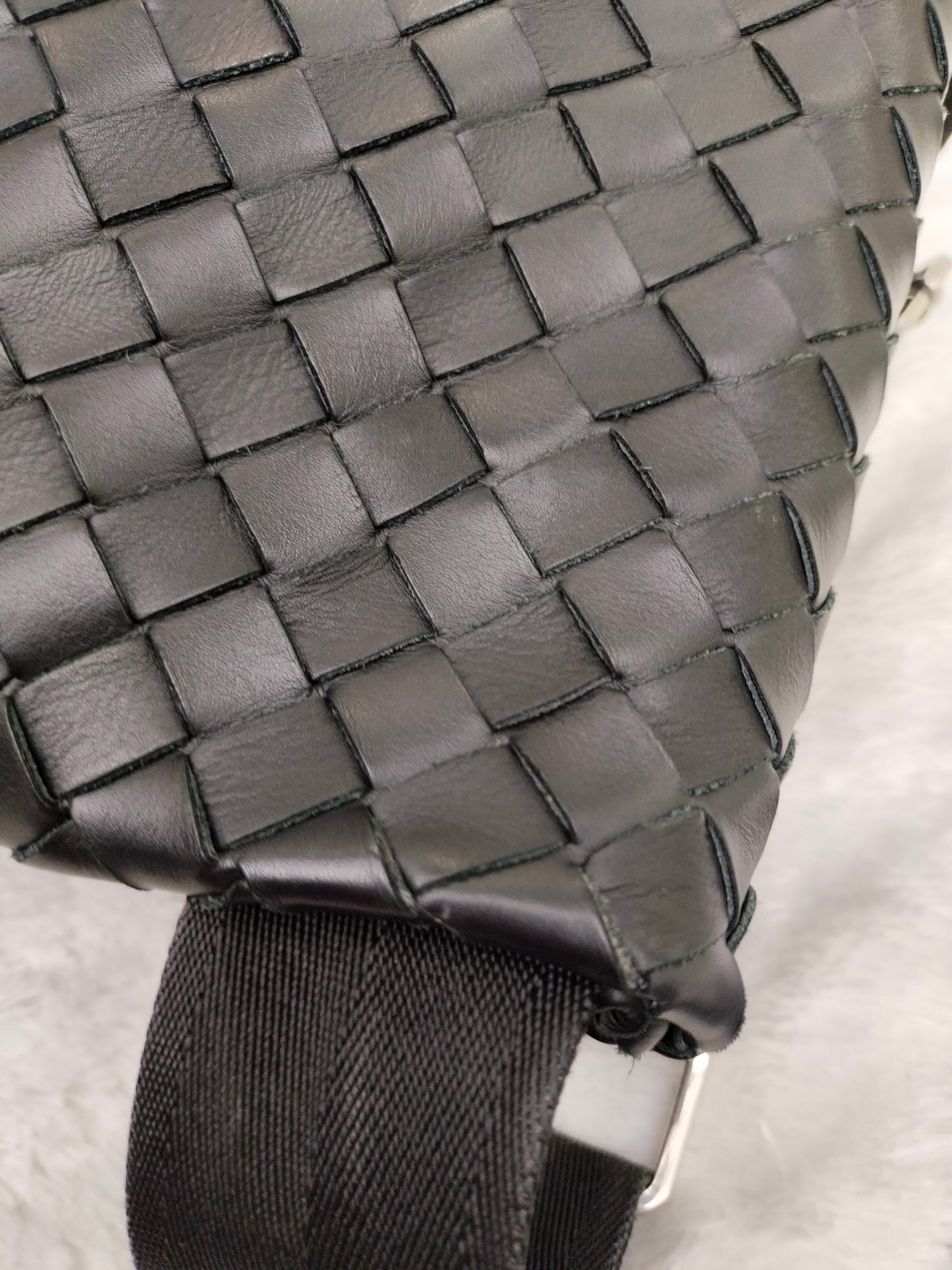 Bottega Veneta Fold Over Flap Black SHW