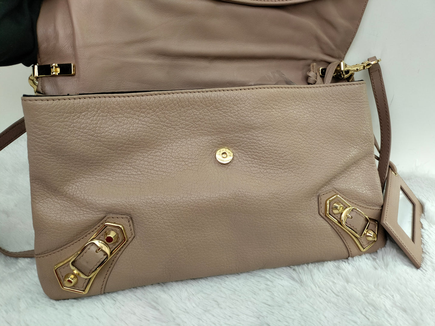 Balenciaga Envelope Clutch Rose De Sable GHW