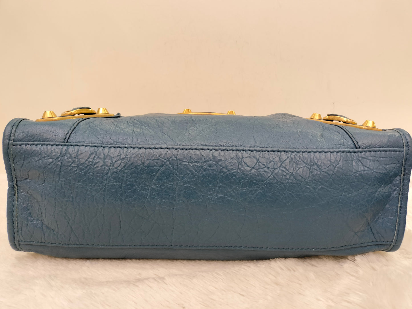 Balenciaga Small City Edge Blue GHW 2017