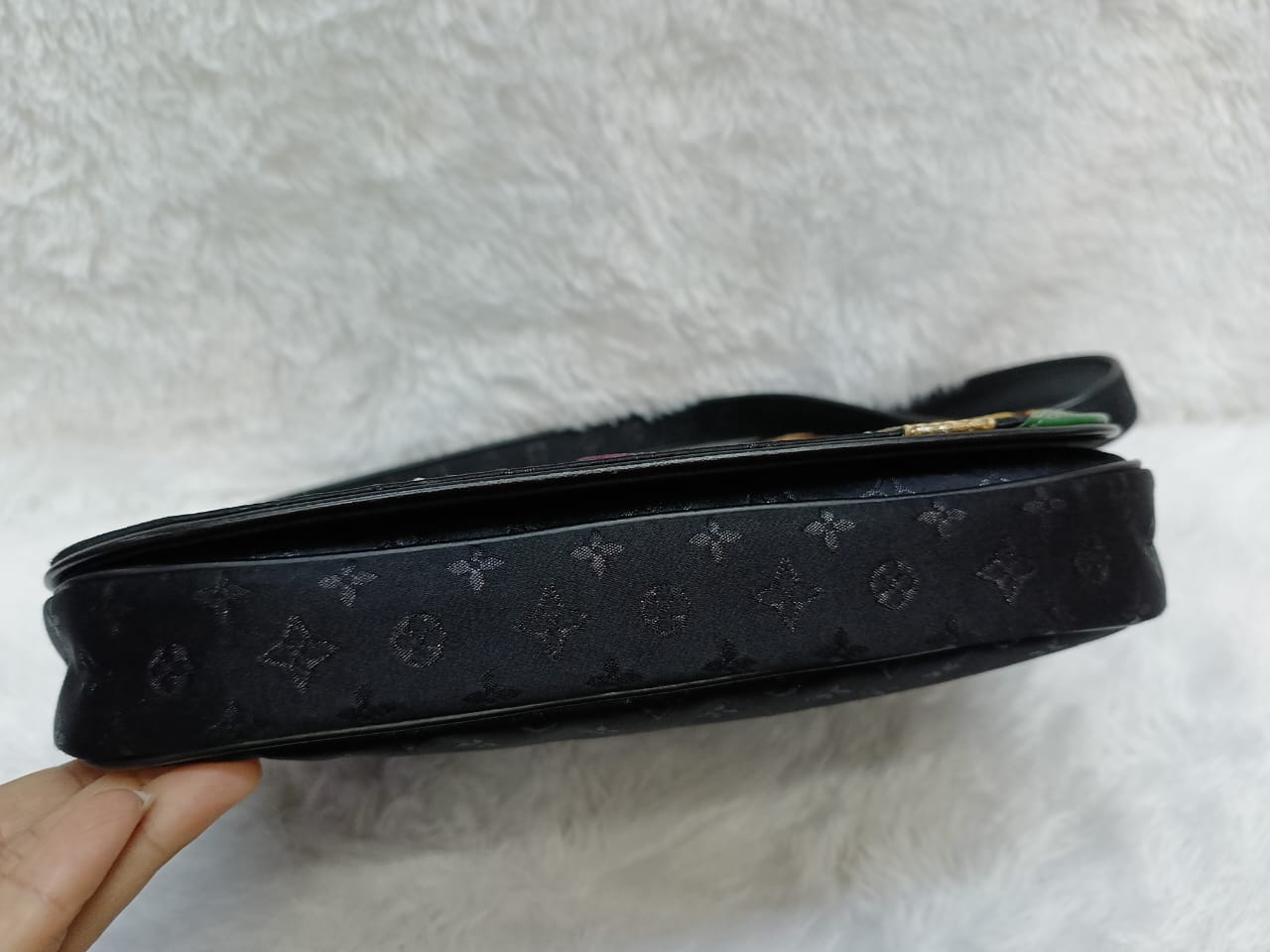 LV Conte de Fees Musette Black Silk Monogram 2002