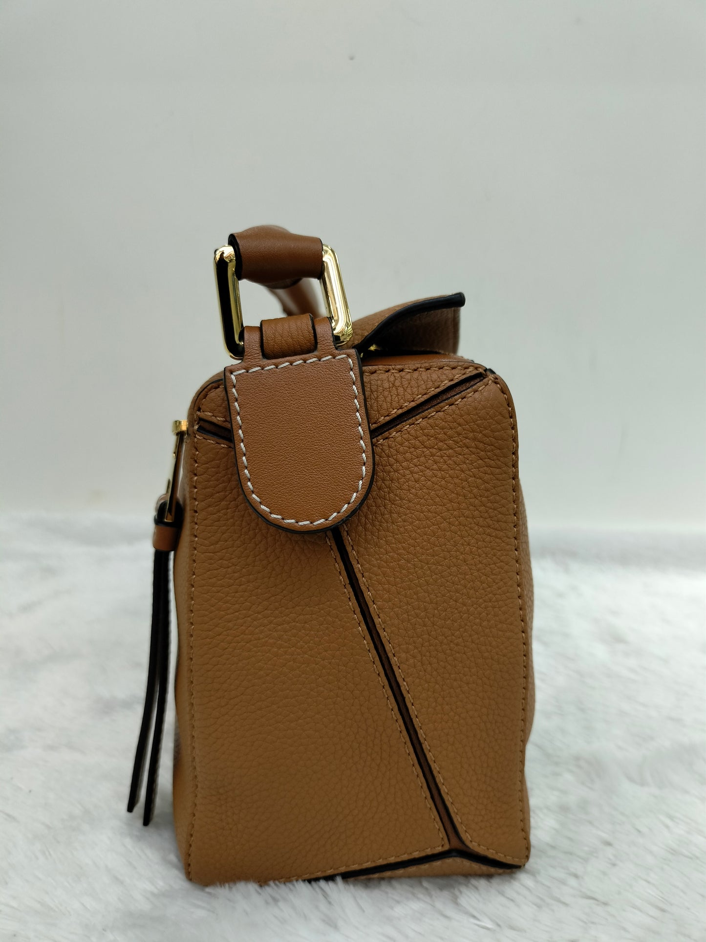 Loewe Puzzle Small Grained Tan GHW 2019