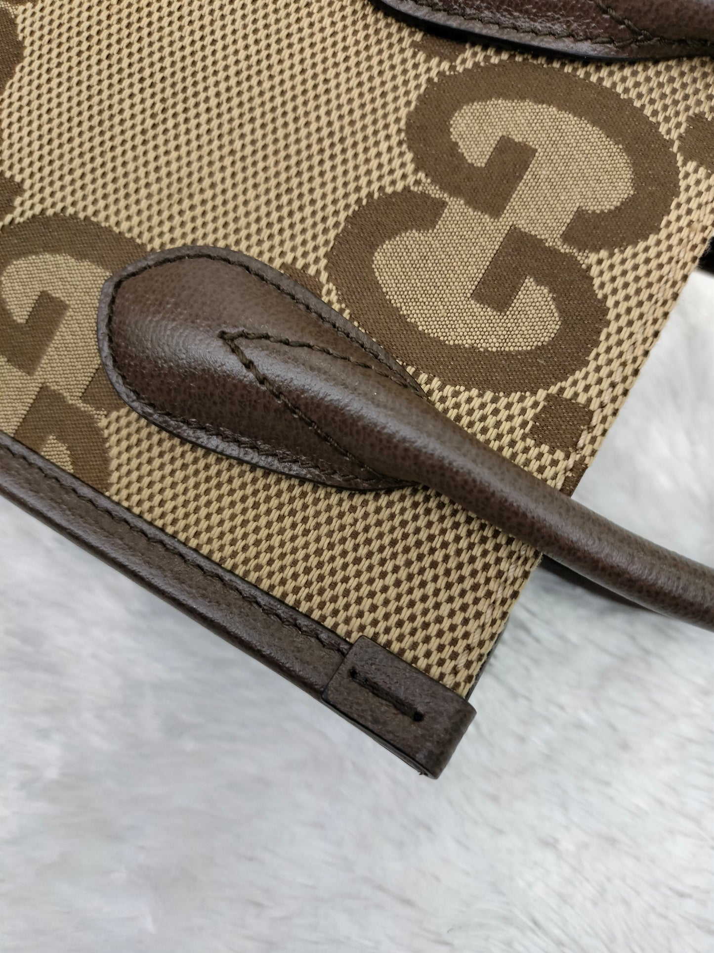 Gucci Vertical Mini Tote Brown GHW