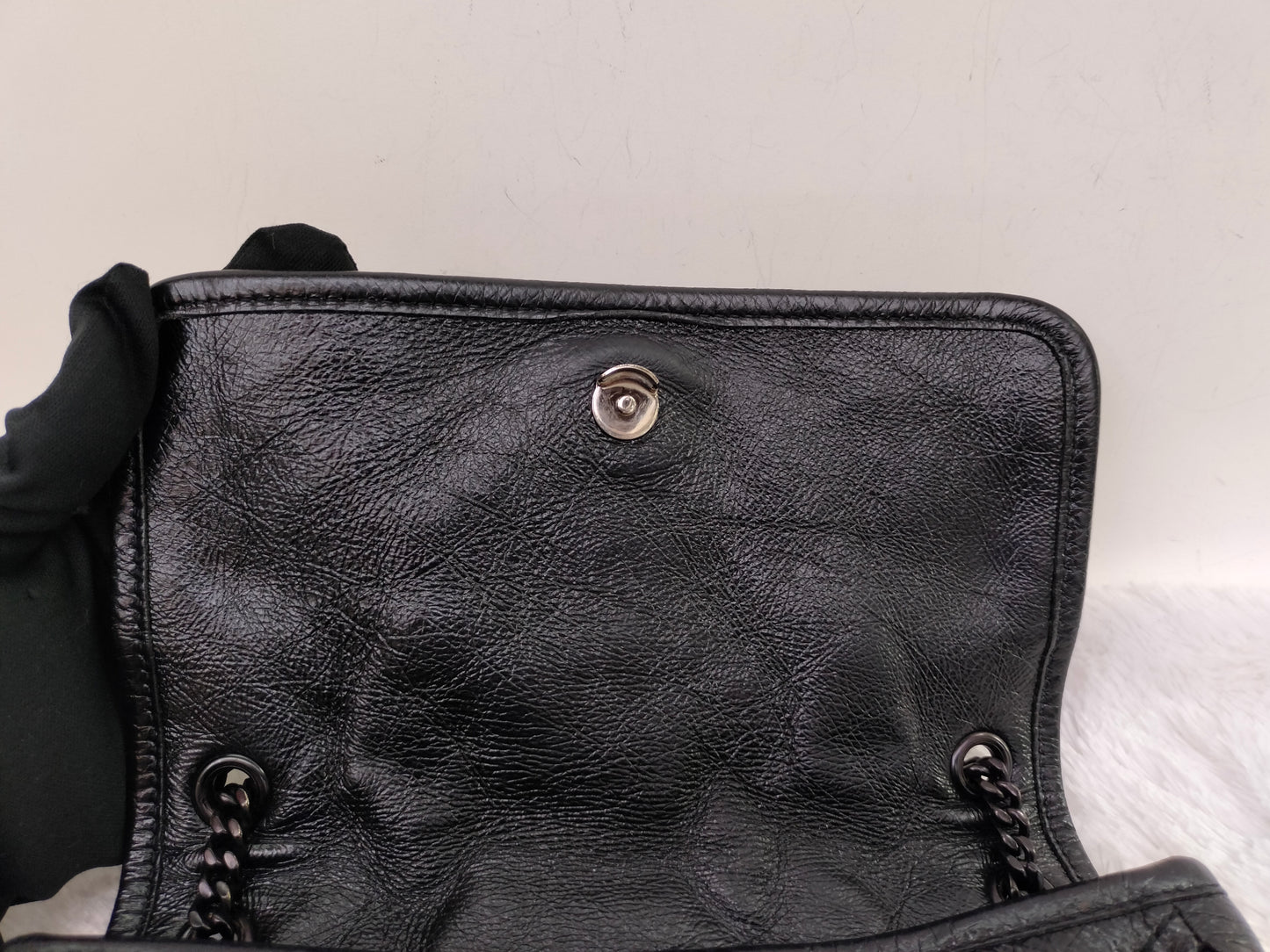 YsL Niki Baby Calfskin All Black 2019