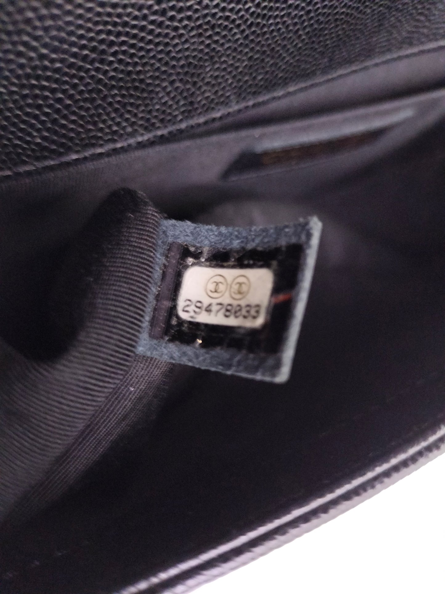 Chanel Boy 25 Caviar Black GHW #29
