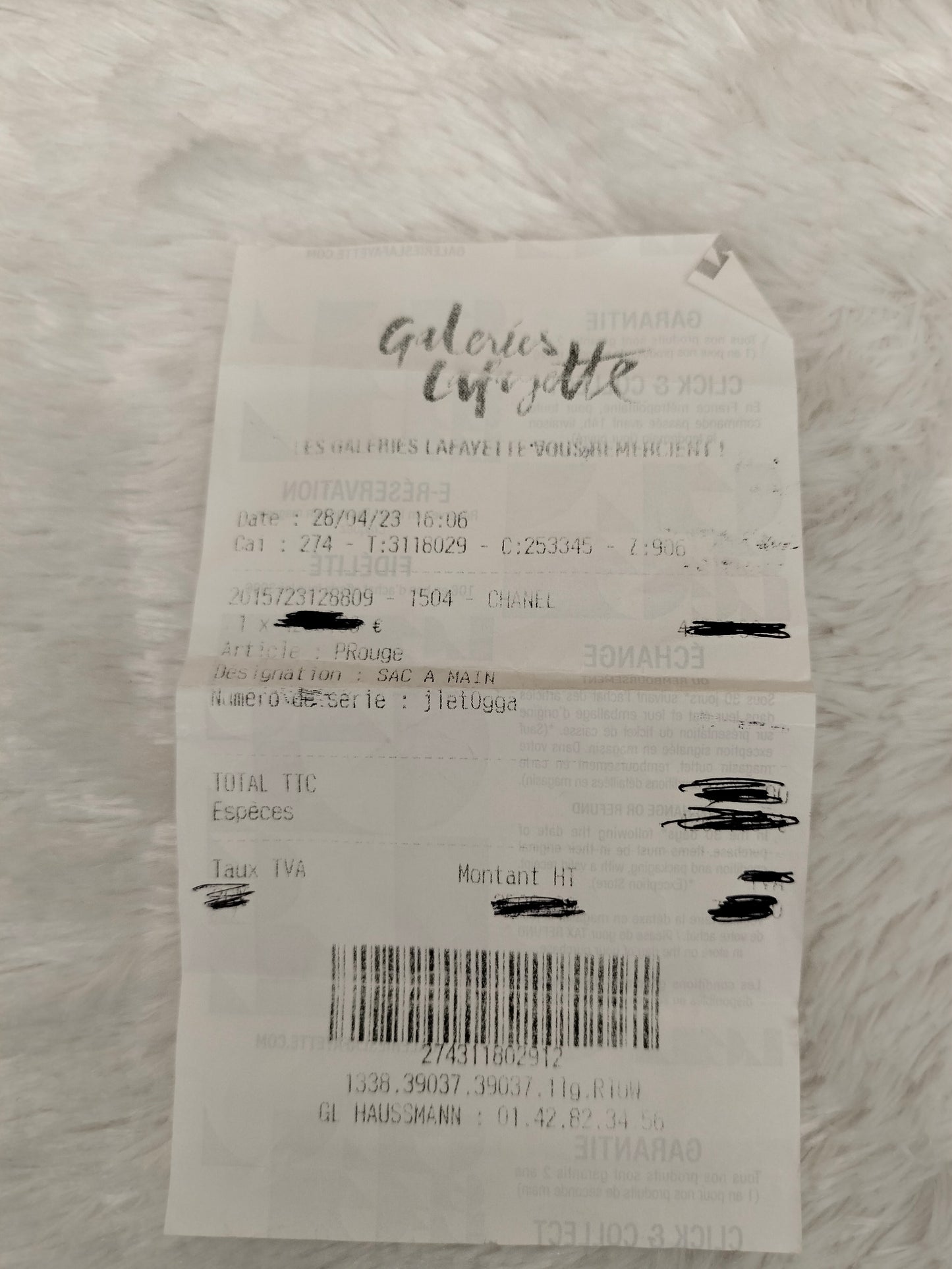 Chanel Wavy Canvas Orange GHW 2023 (CHIP)