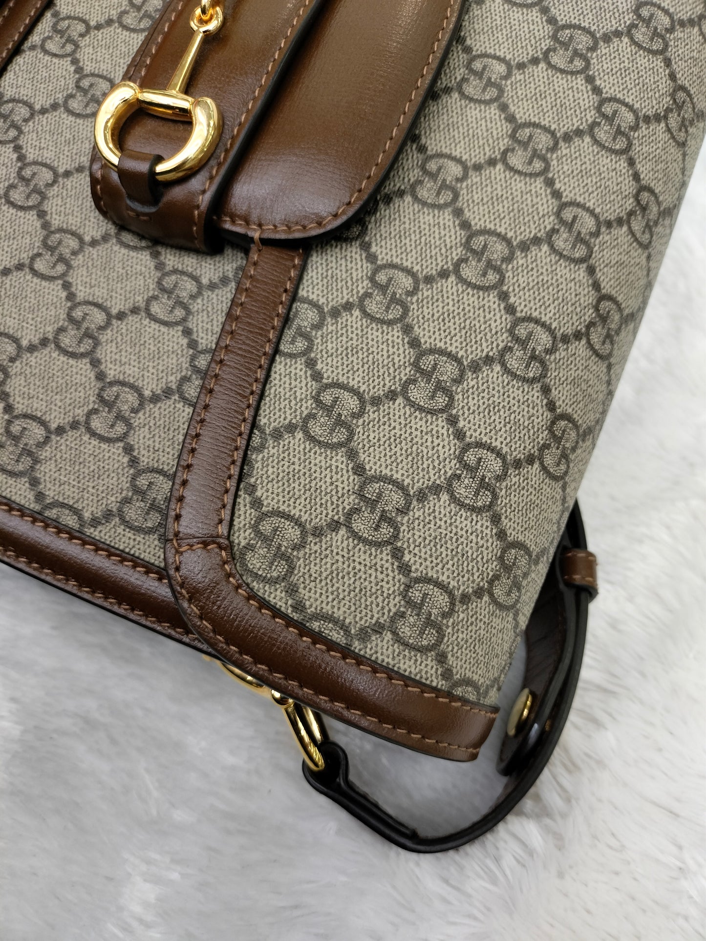 Gucci Horsebit 1955 Shoulder Medium Brown GHW