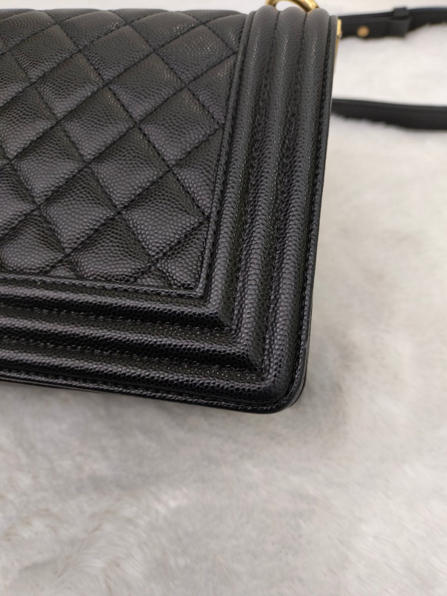 Chanel Boy 25 Caviar Black GHW #29