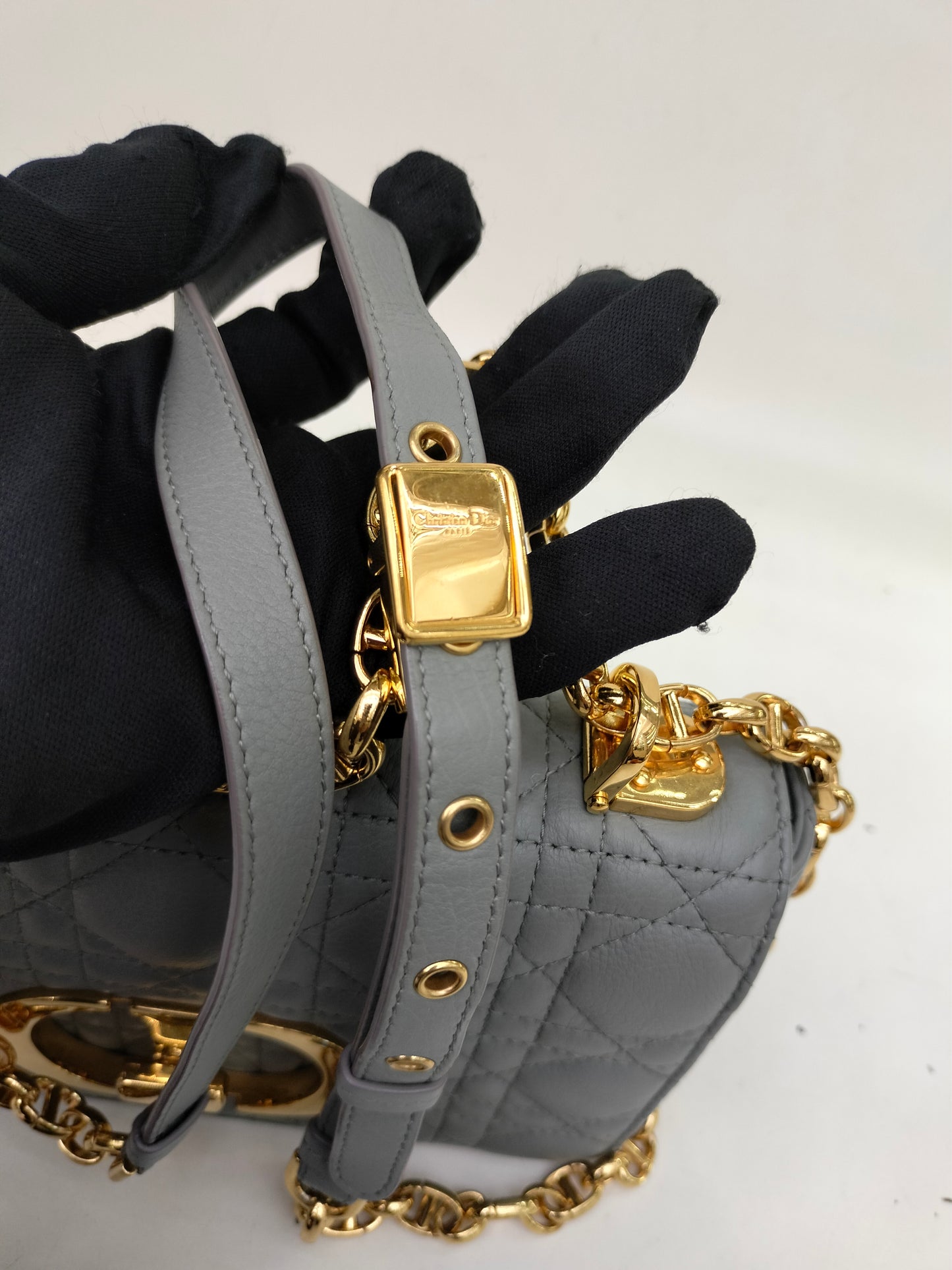 Dior Caro Small Grey GHW 2021