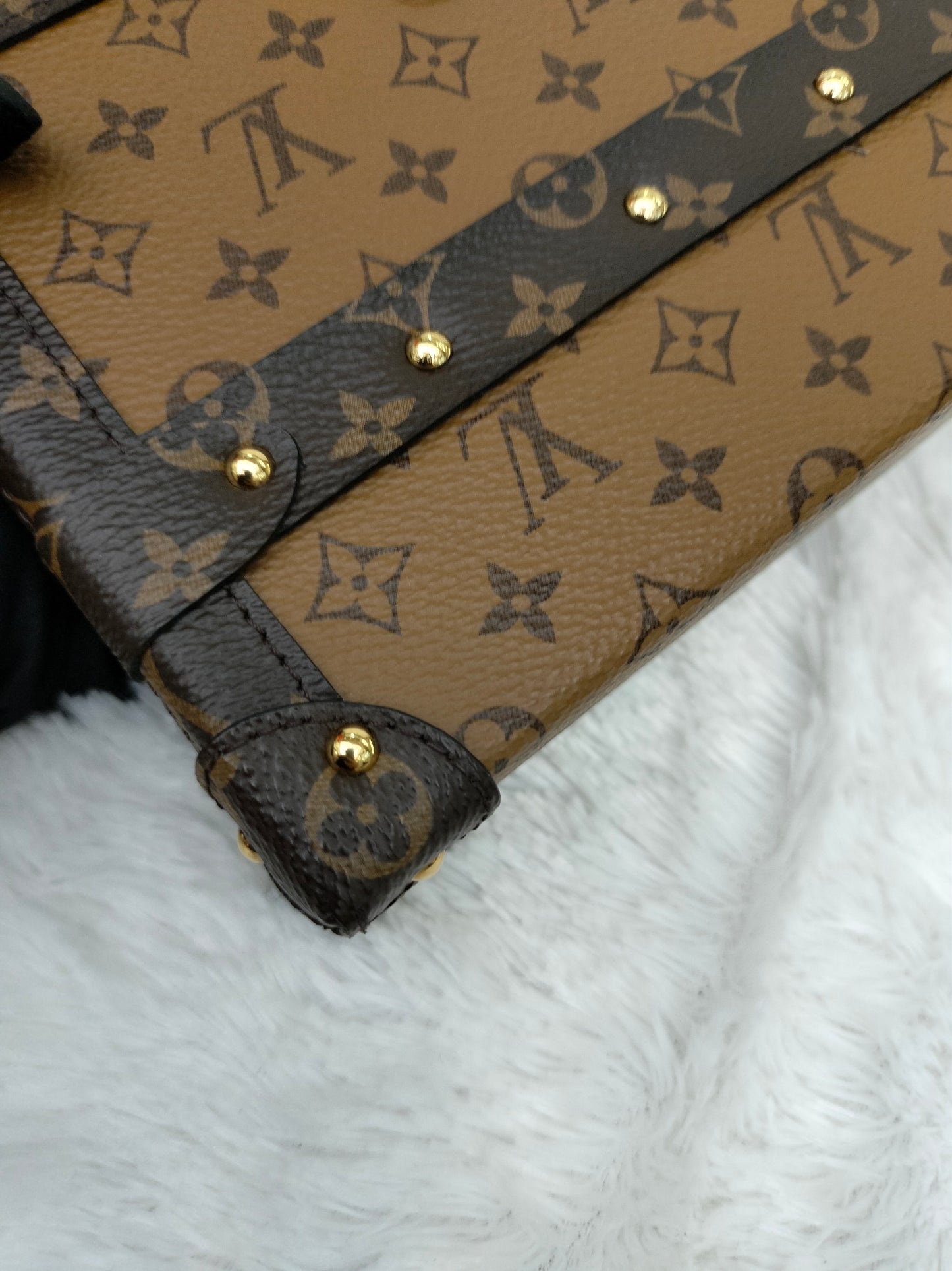 LV Petite Malle Trunk Monogram Reverse 2017