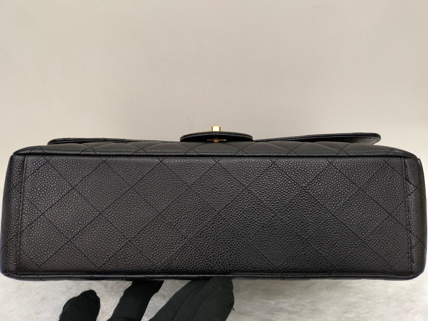 Chanel Maxi Caviar Black GHW DF #20