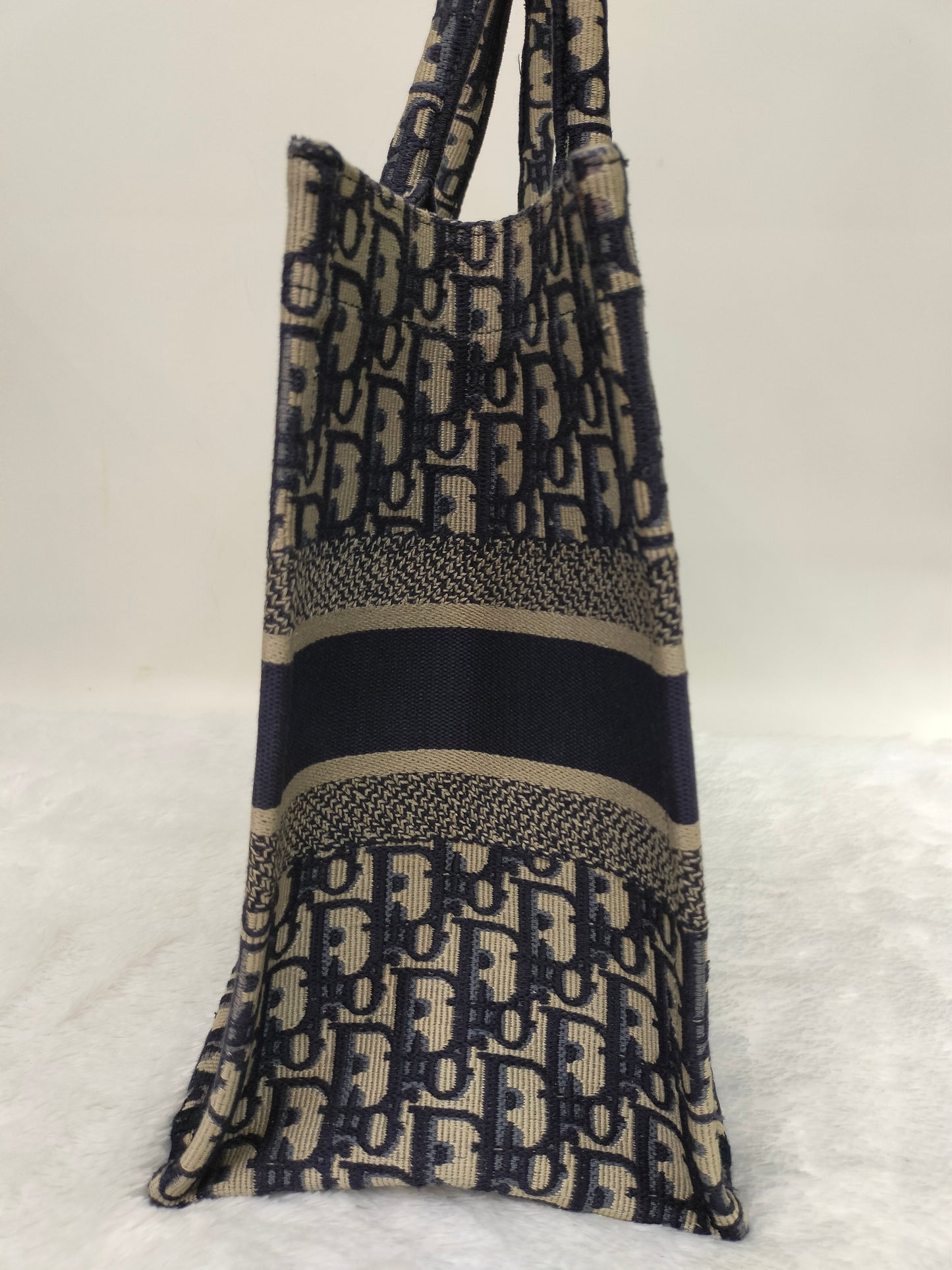 Dior Tote Book Medium Oblique Navy 2019
