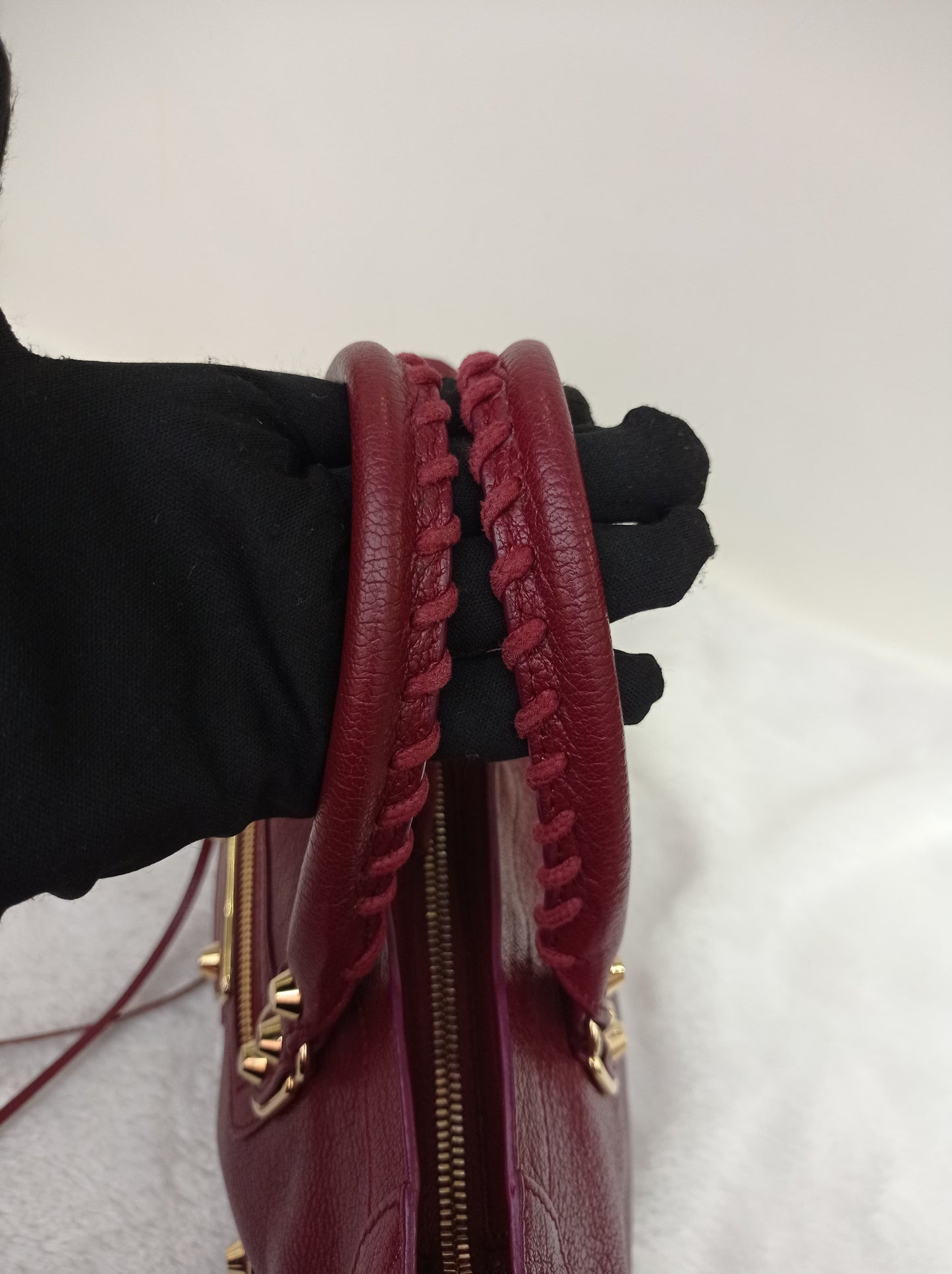 Balenciaga Small City Edge Burgundy GHW 2017