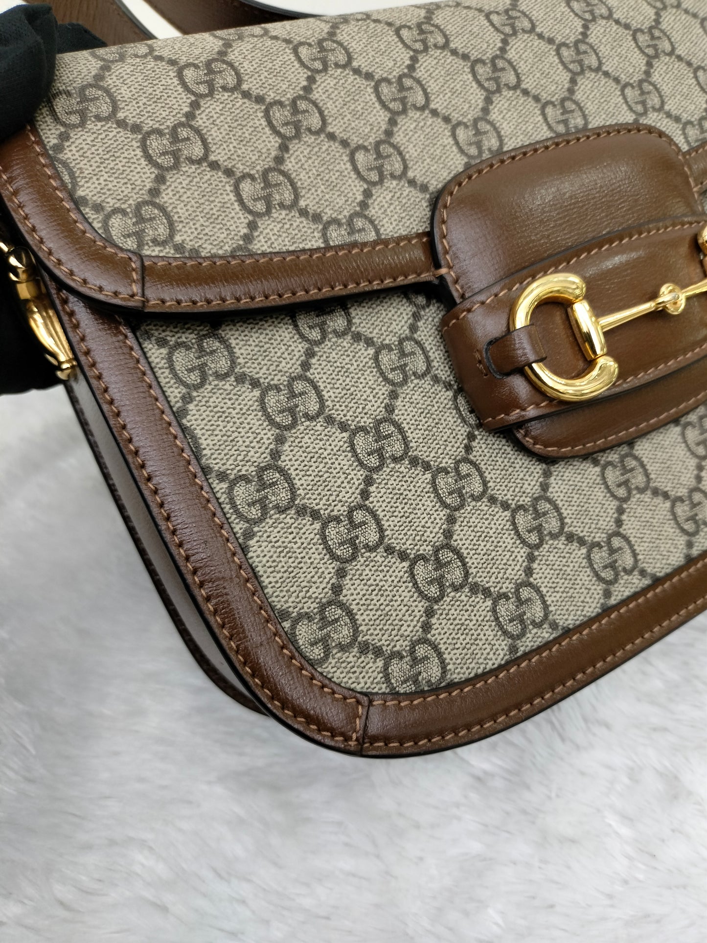 Gucci Horsebit 1955 Shoulder Medium Brown GHW