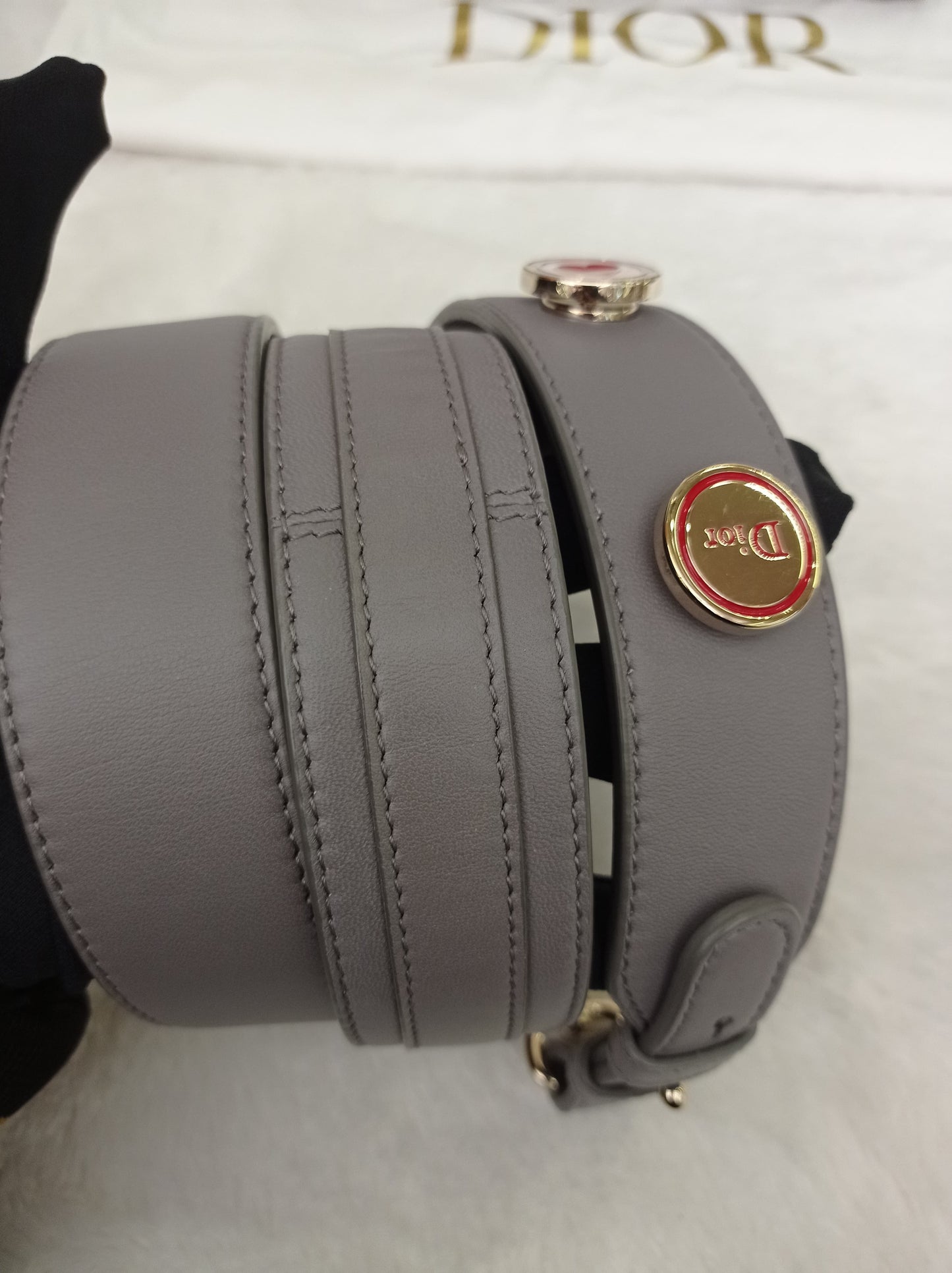 Lady Dior Small Lamb Grey GHW 2018