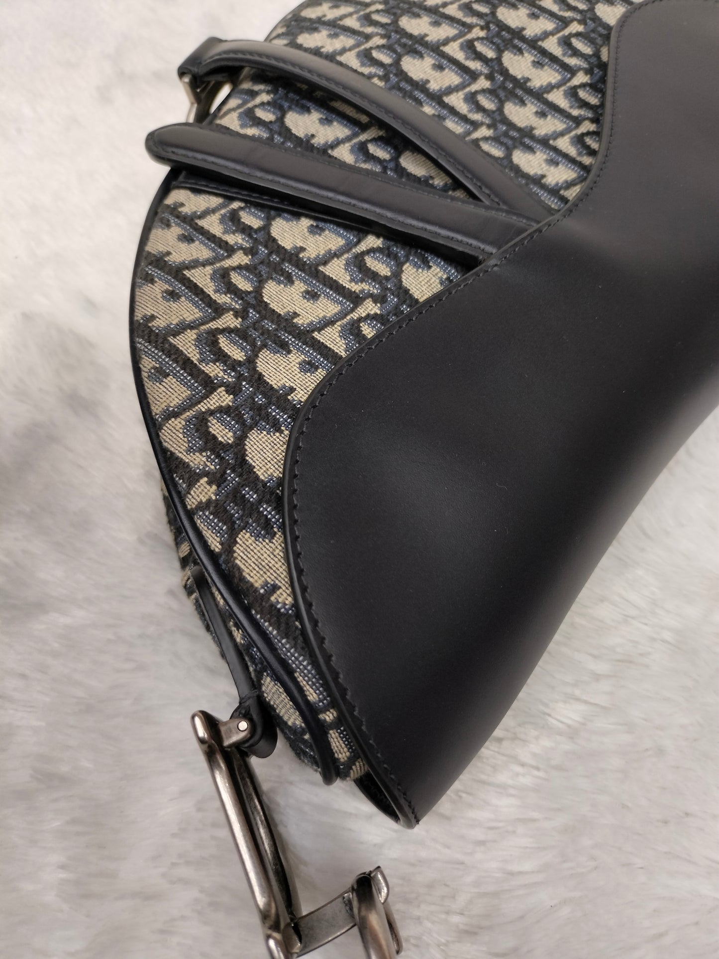 Dior Saddle Medium Jacquard Oblique Black SHW 2024