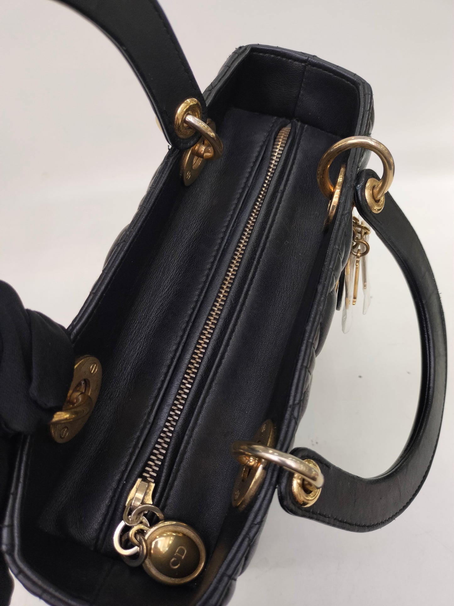 Lady Dior Medium Lamb Black GHW 2014
