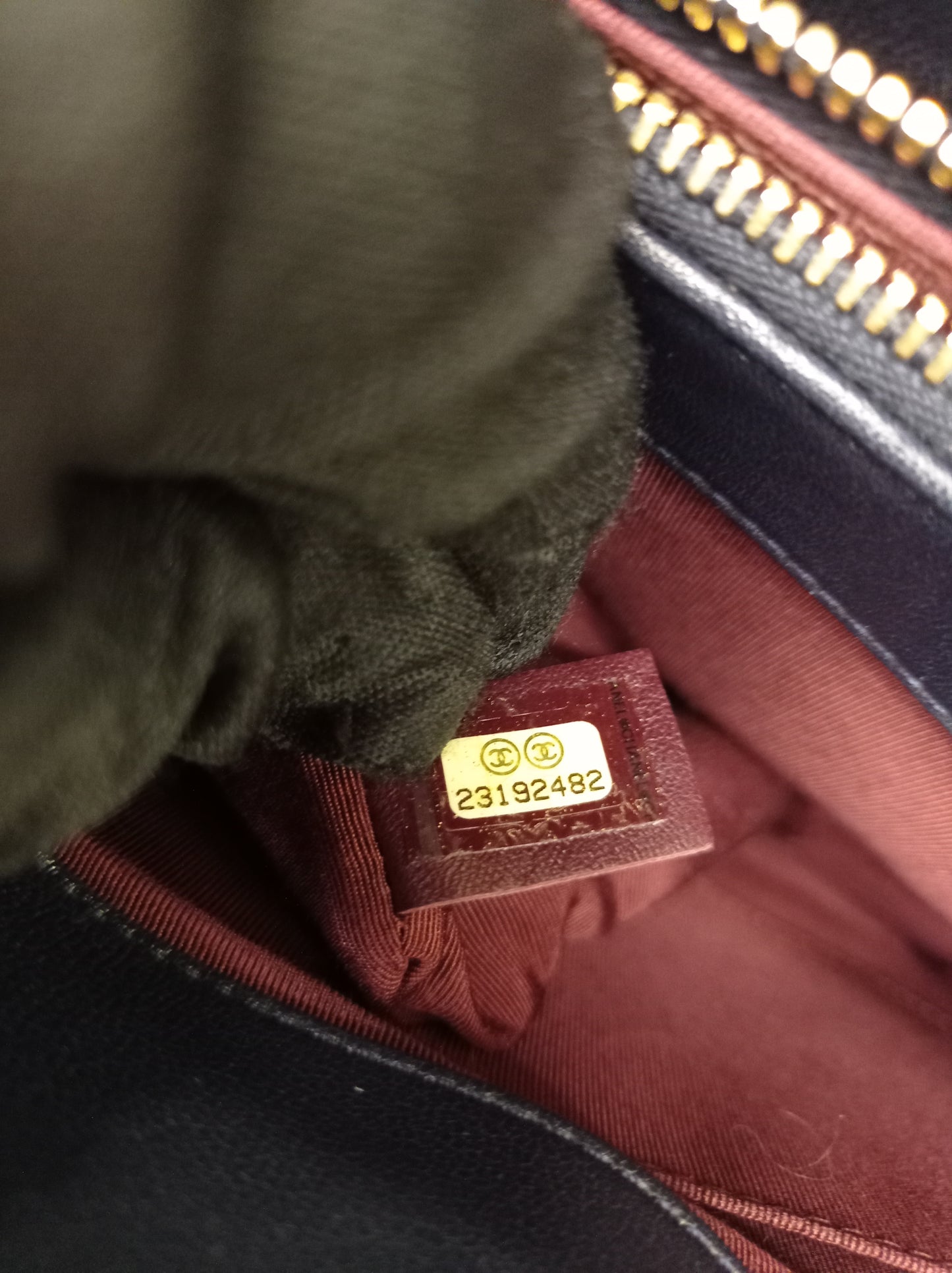 Chanel Mademoiselle Tote Calfskin Navy Blue GHW #23