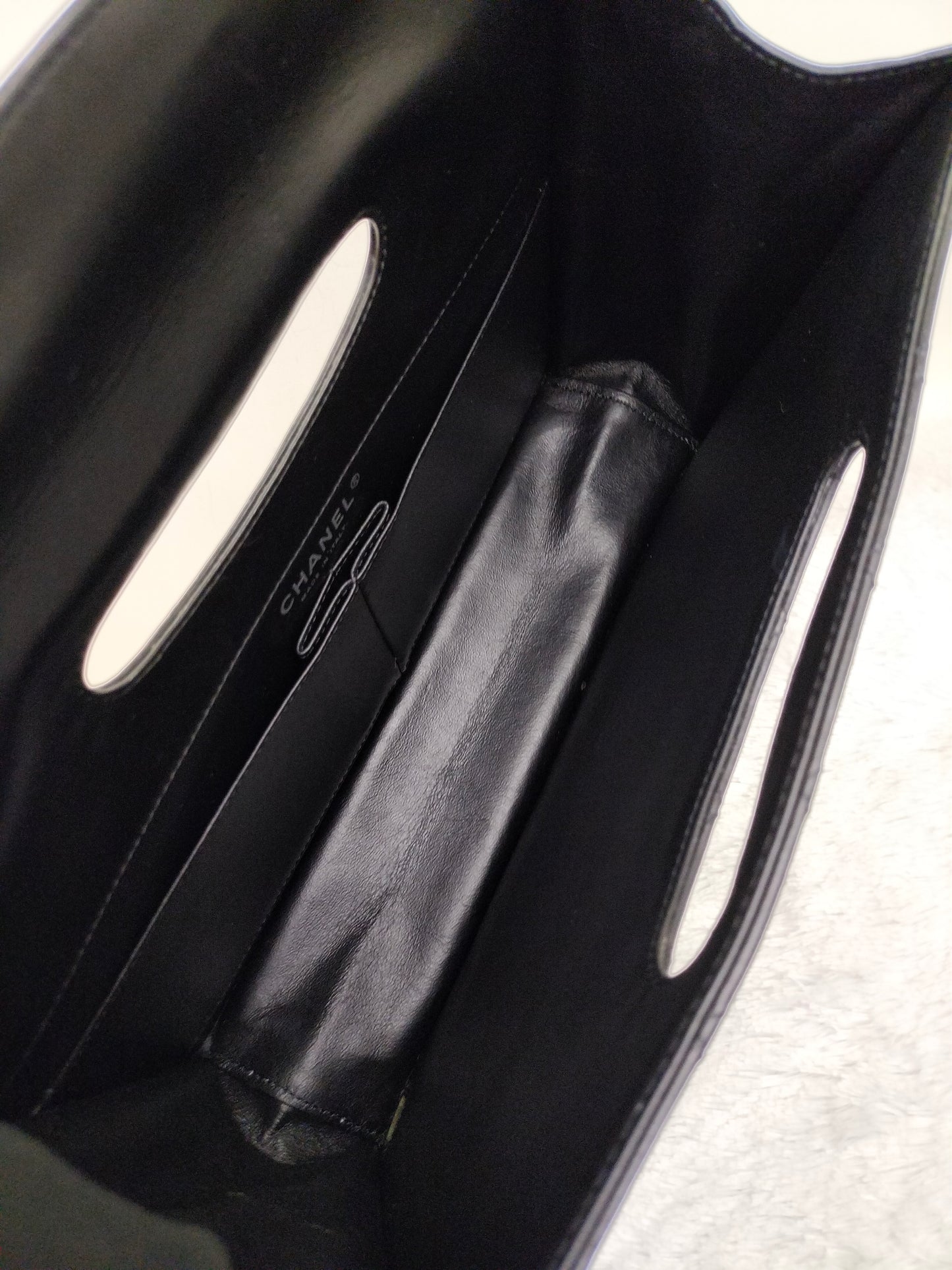 Chanel Timeless Foldover Lamb Black SHW #19