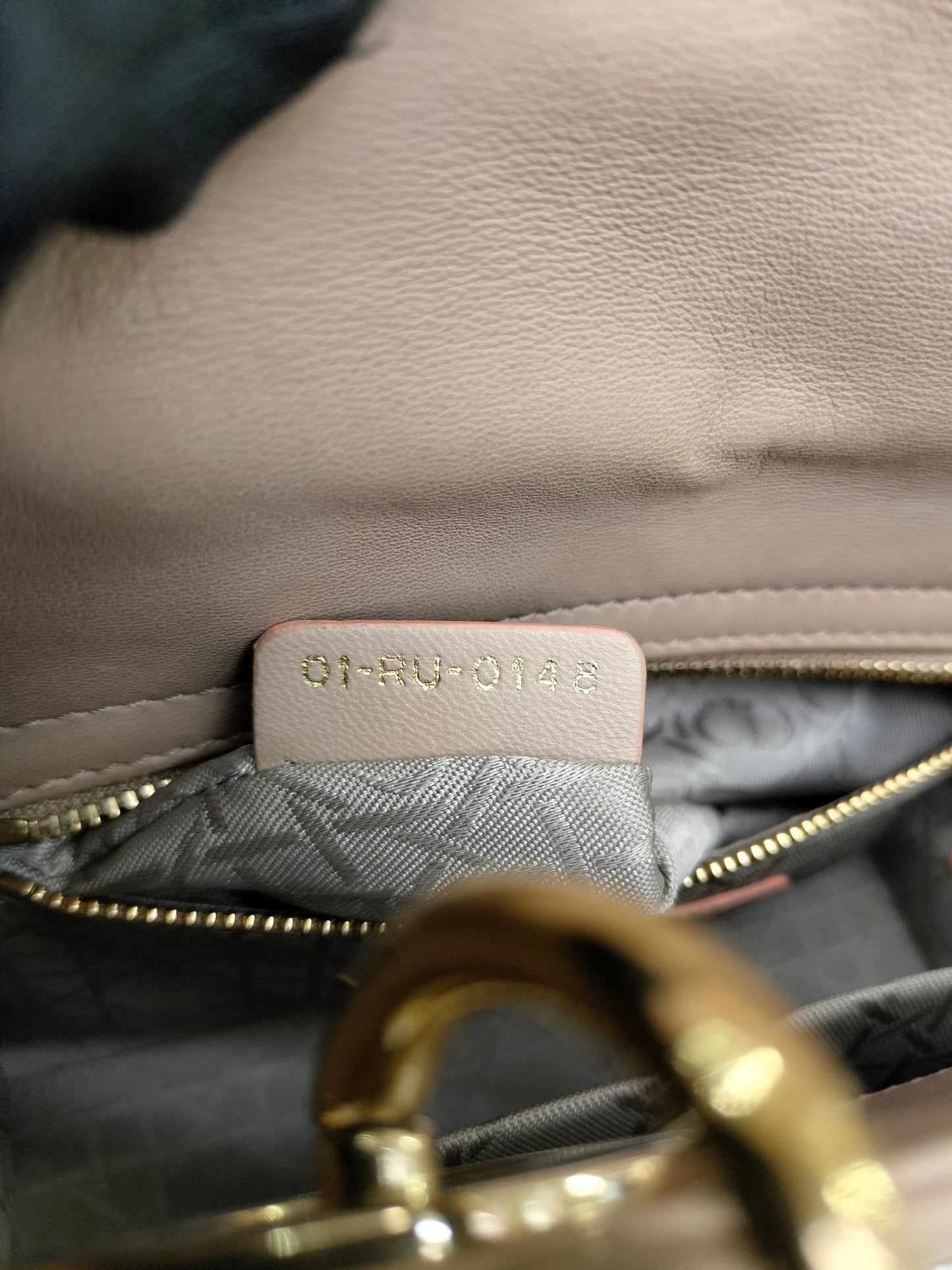 Lady Dior Small Lamb Taupe GHW 2018