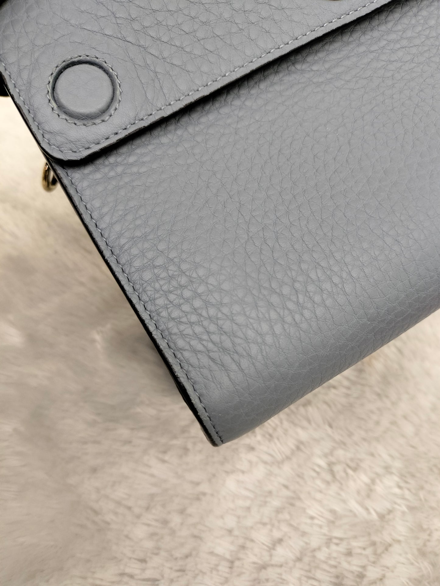 Diorever Mini Grained Blue GHW 2017