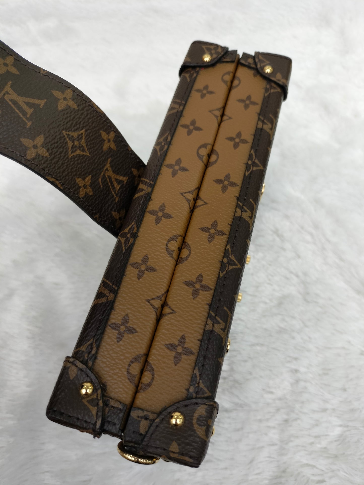 LV Petite Malle Trunk Monogram Reverse 2017