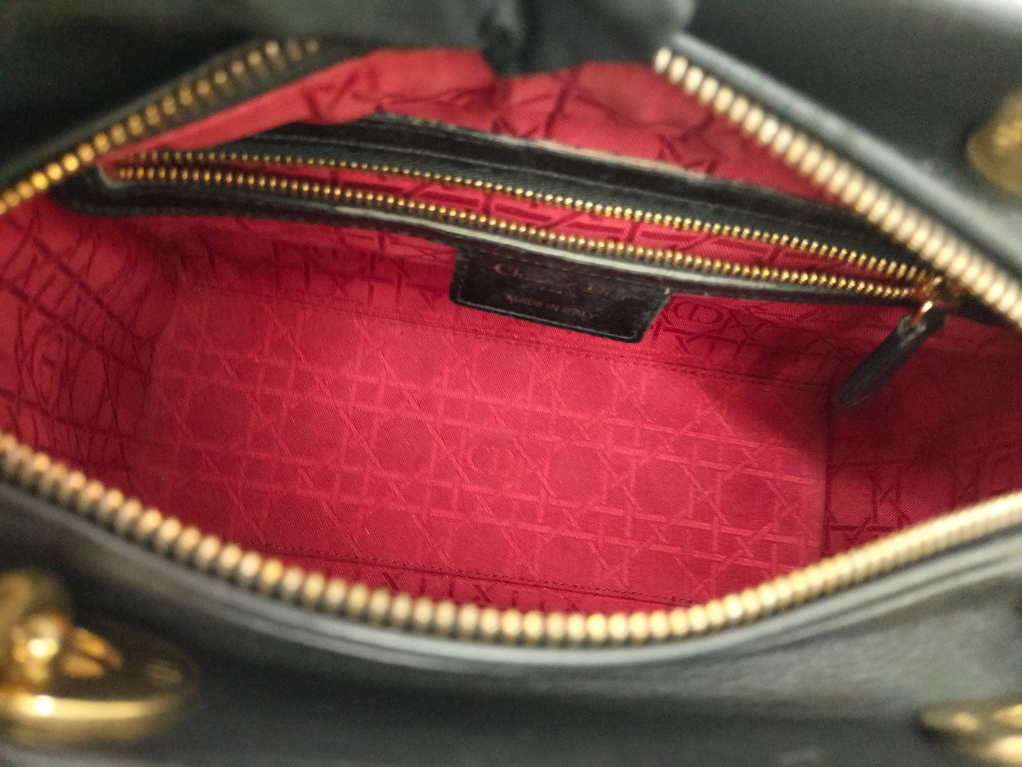 Lady Dior Medium Lamb Black GHW 2014
