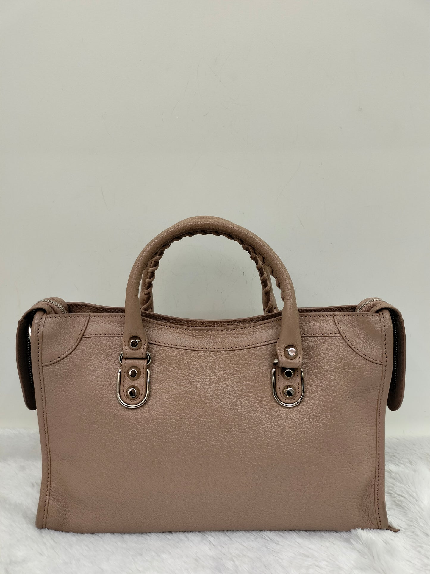 Balenciaga Small City Edge Rose De Sables SHW