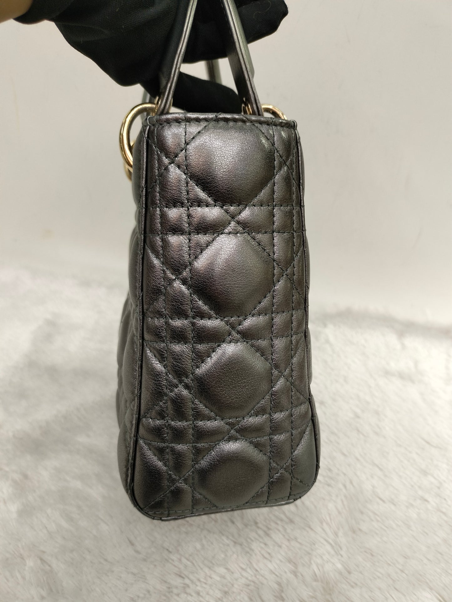 Lady Dior Small Gun Metal GHW 2019