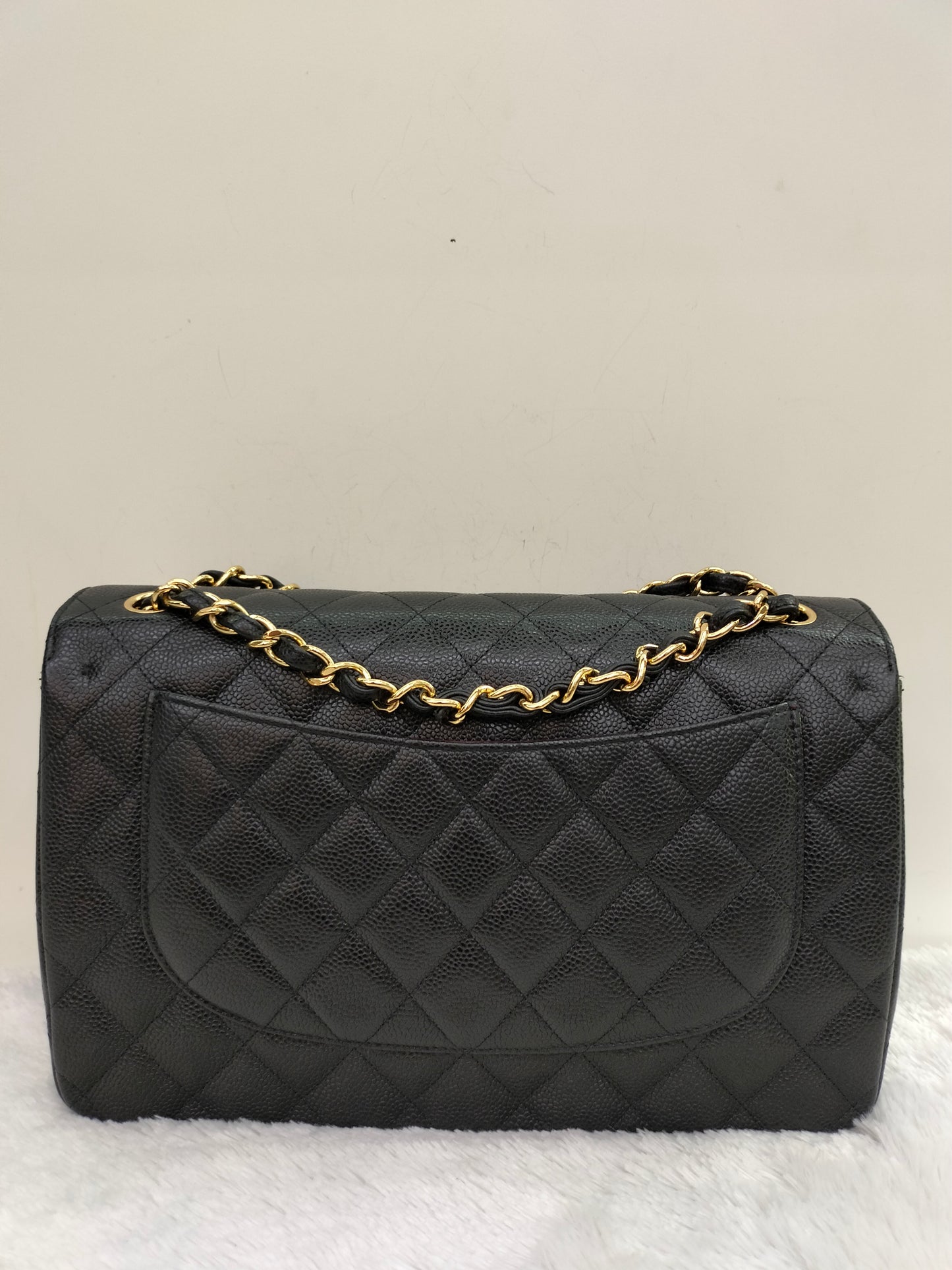 Chanel Jumbo Caviar Black GHW DF #21