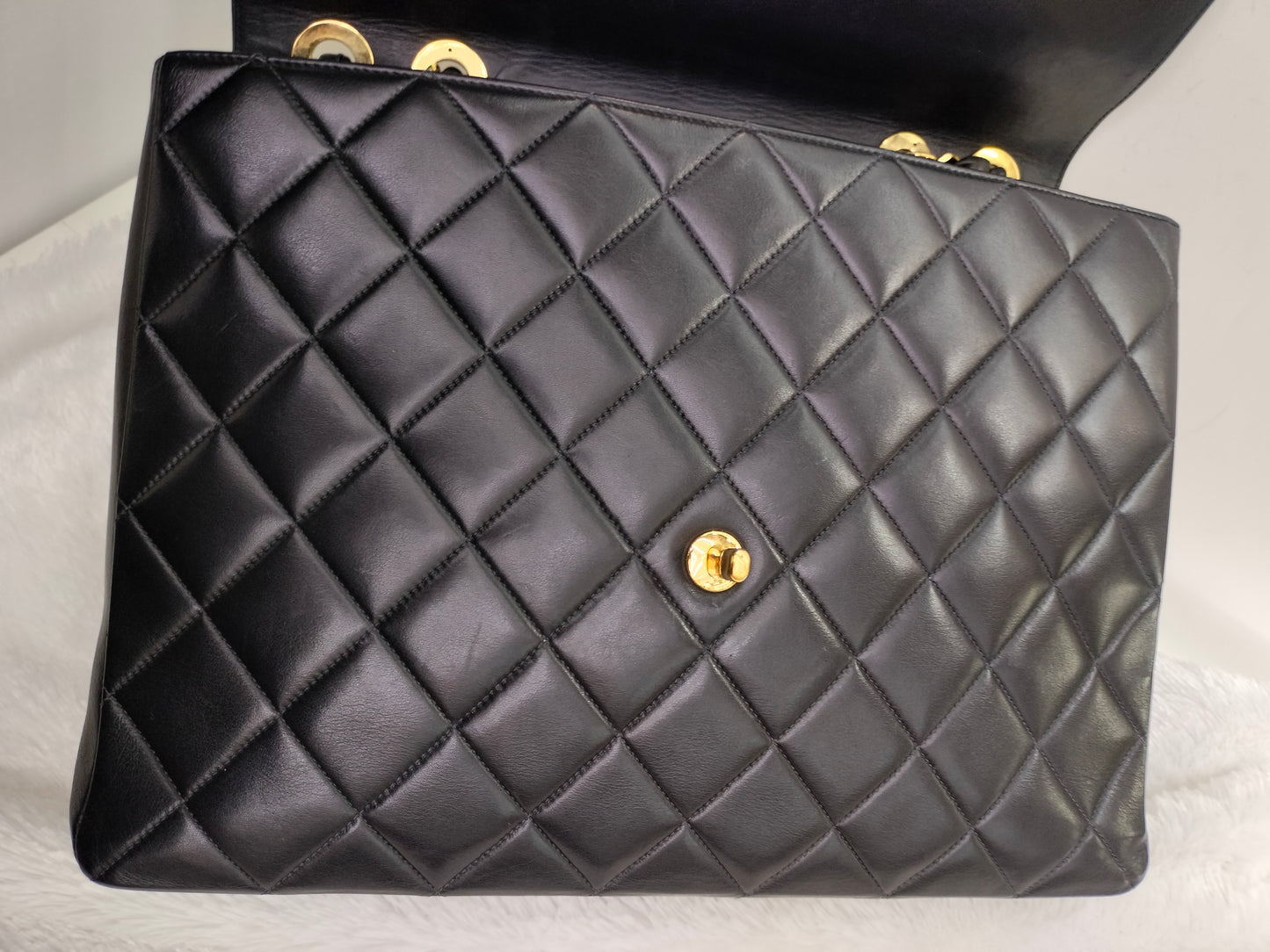 Chanel Maxi Lamb Vintage Black GHW SF #2