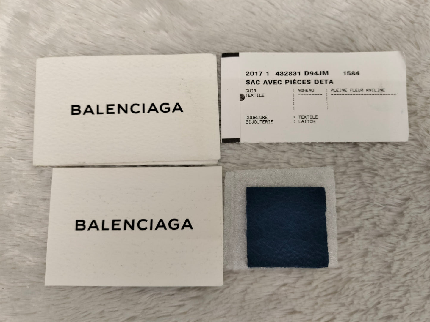Balenciaga Small City Edge Blue GHW 2017
