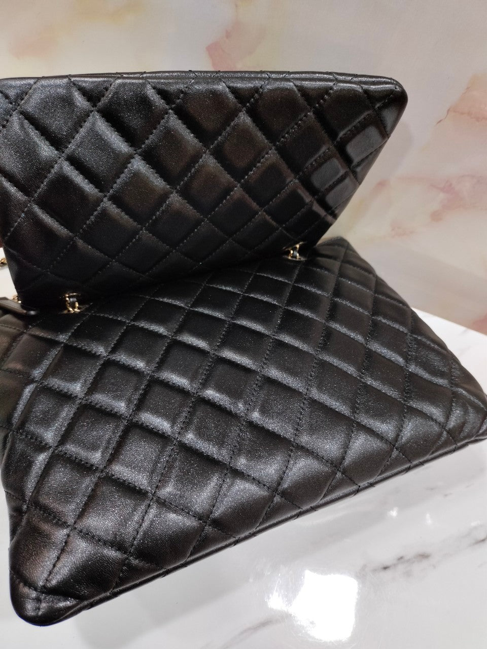 *Neverbeen Used* Chanel Double Case Black Lambskin GHW #29