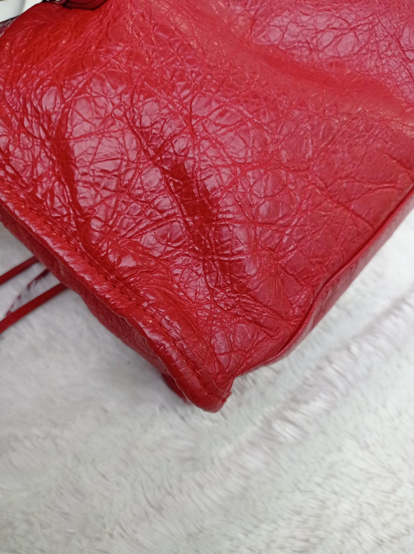 Balenciaga Small City Classic Red SHW