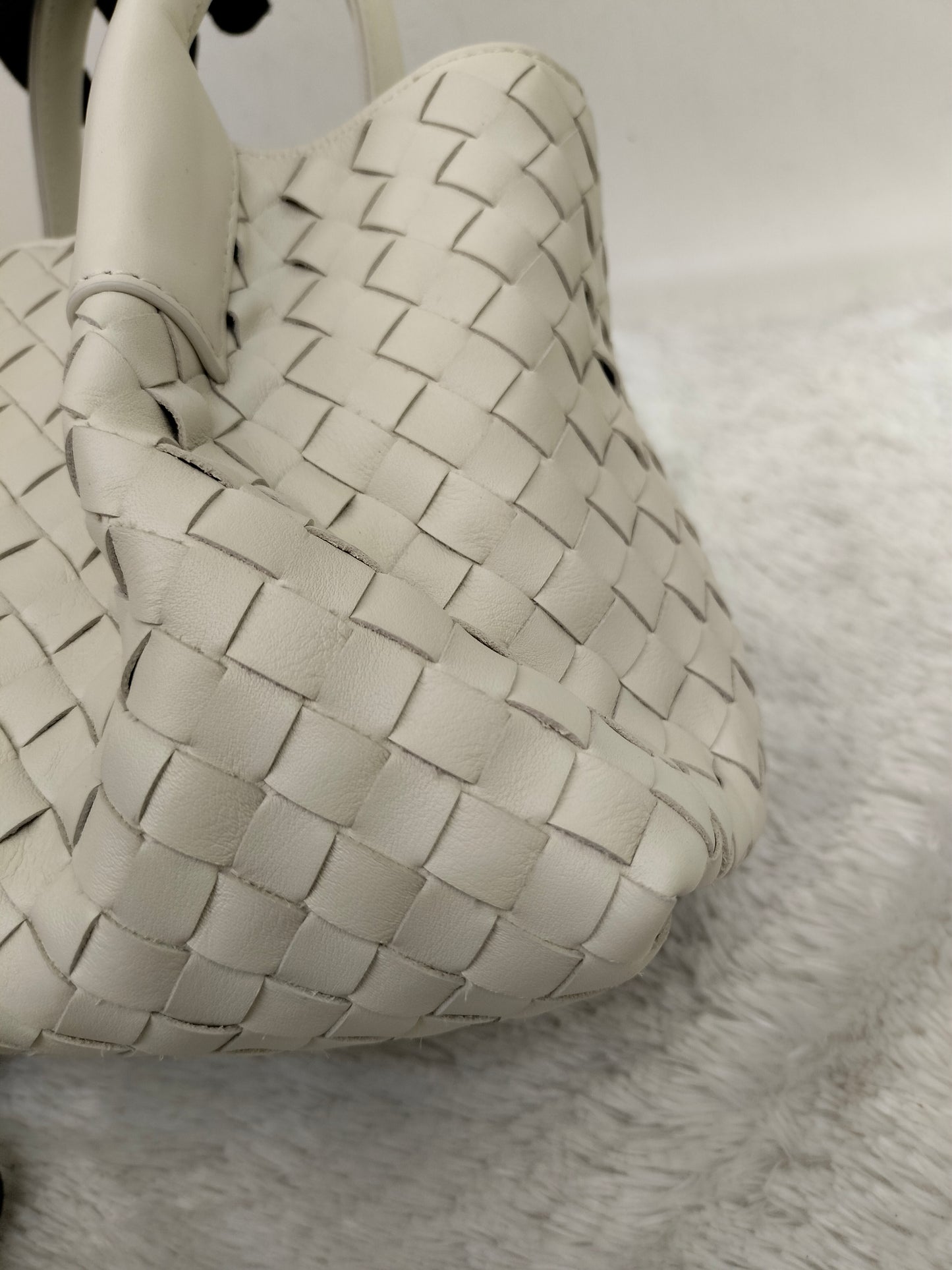 *NEW* Bottega Veneta Small Pinacoteca Tote Sea Salt Ice GHW